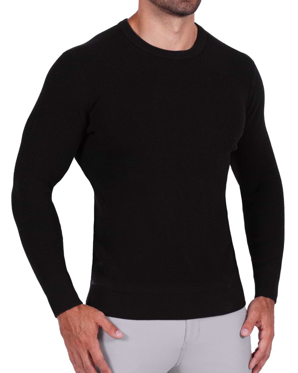 Heavy Knit Crewneck - Black