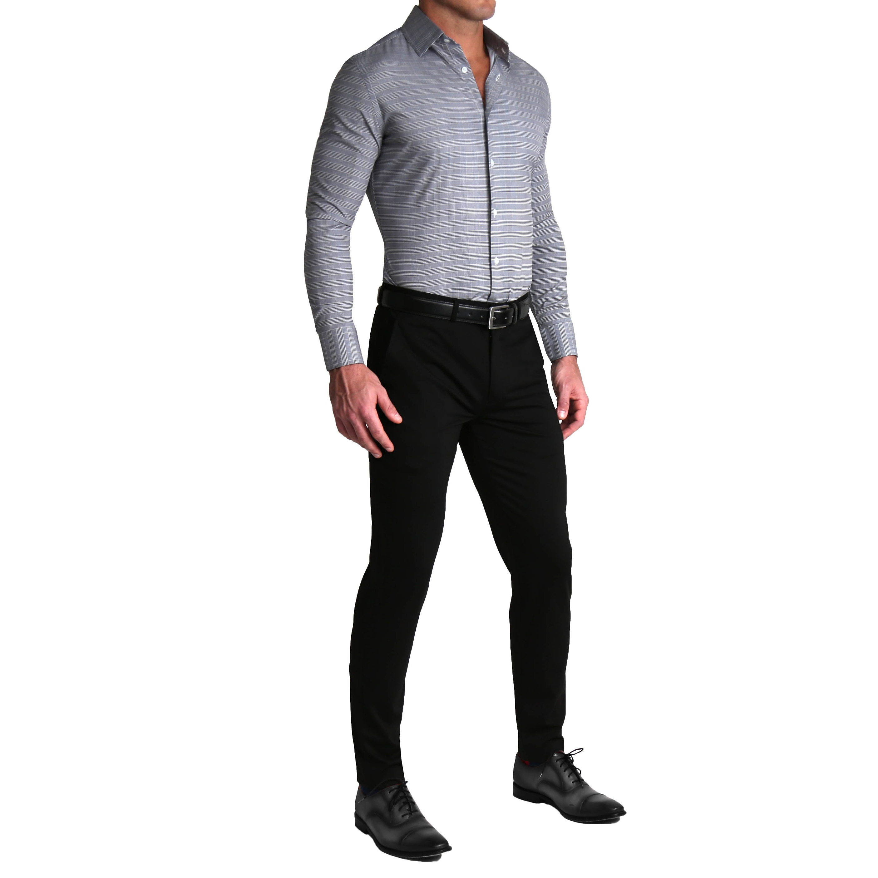 "The Gunnar" Grey and Black Plaid