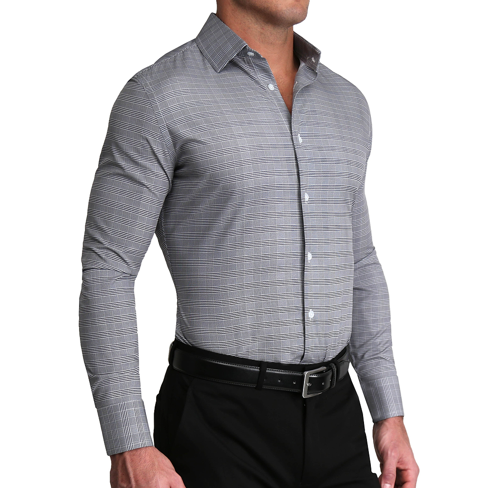 "The Gunnar" Grey and Black Plaid