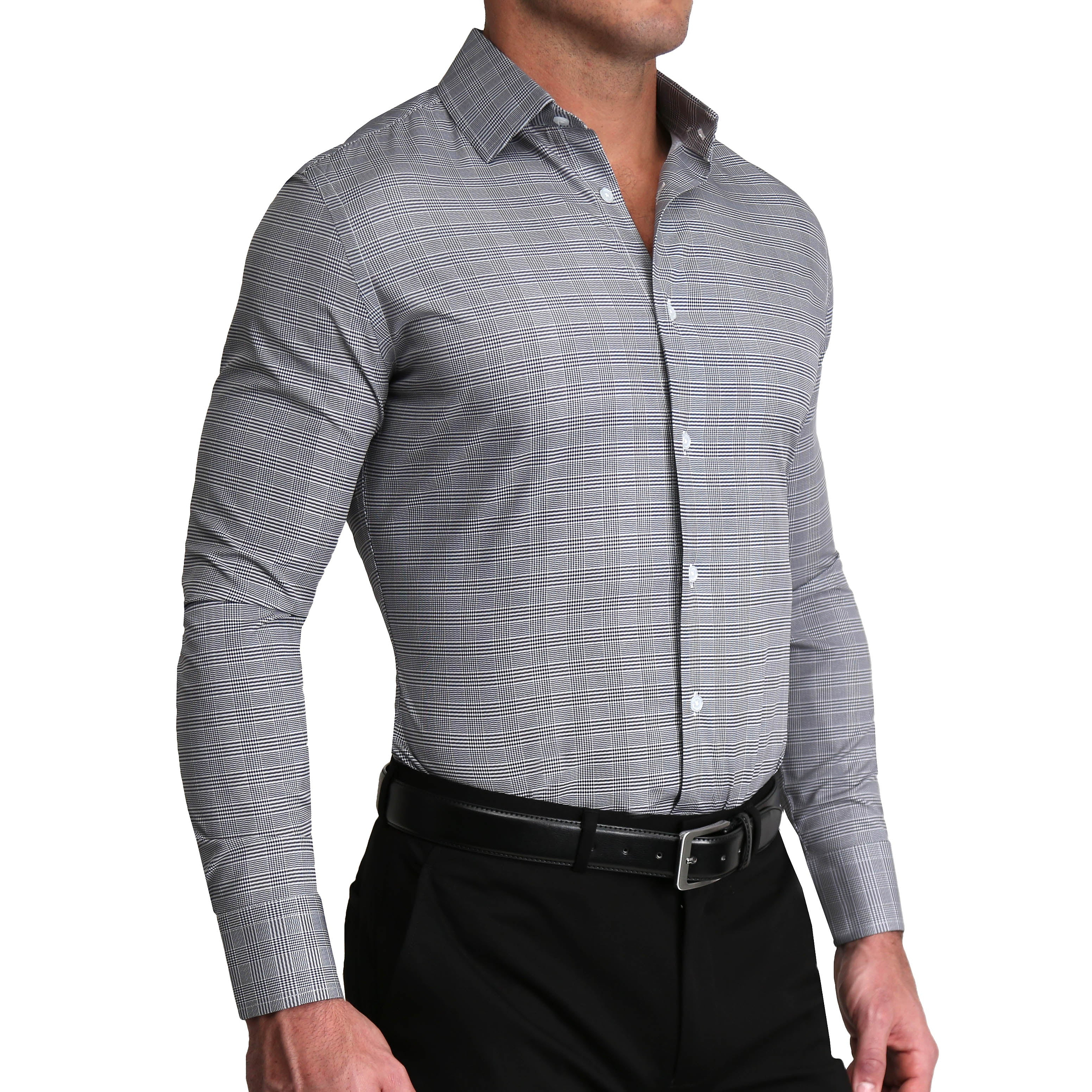 "The Gunnar" Grey and Black Plaid