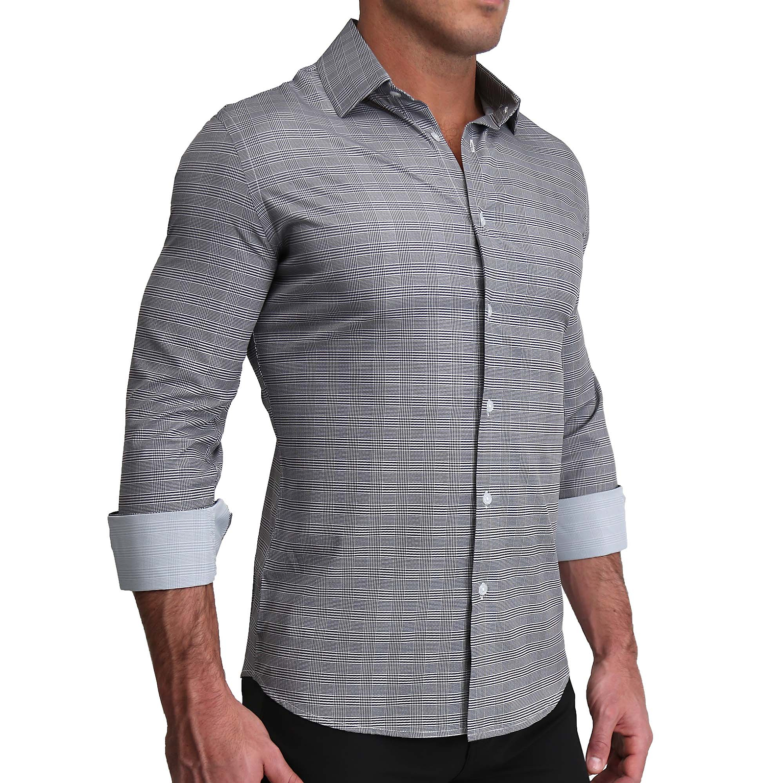 "The Gunnar" Grey and Black Plaid