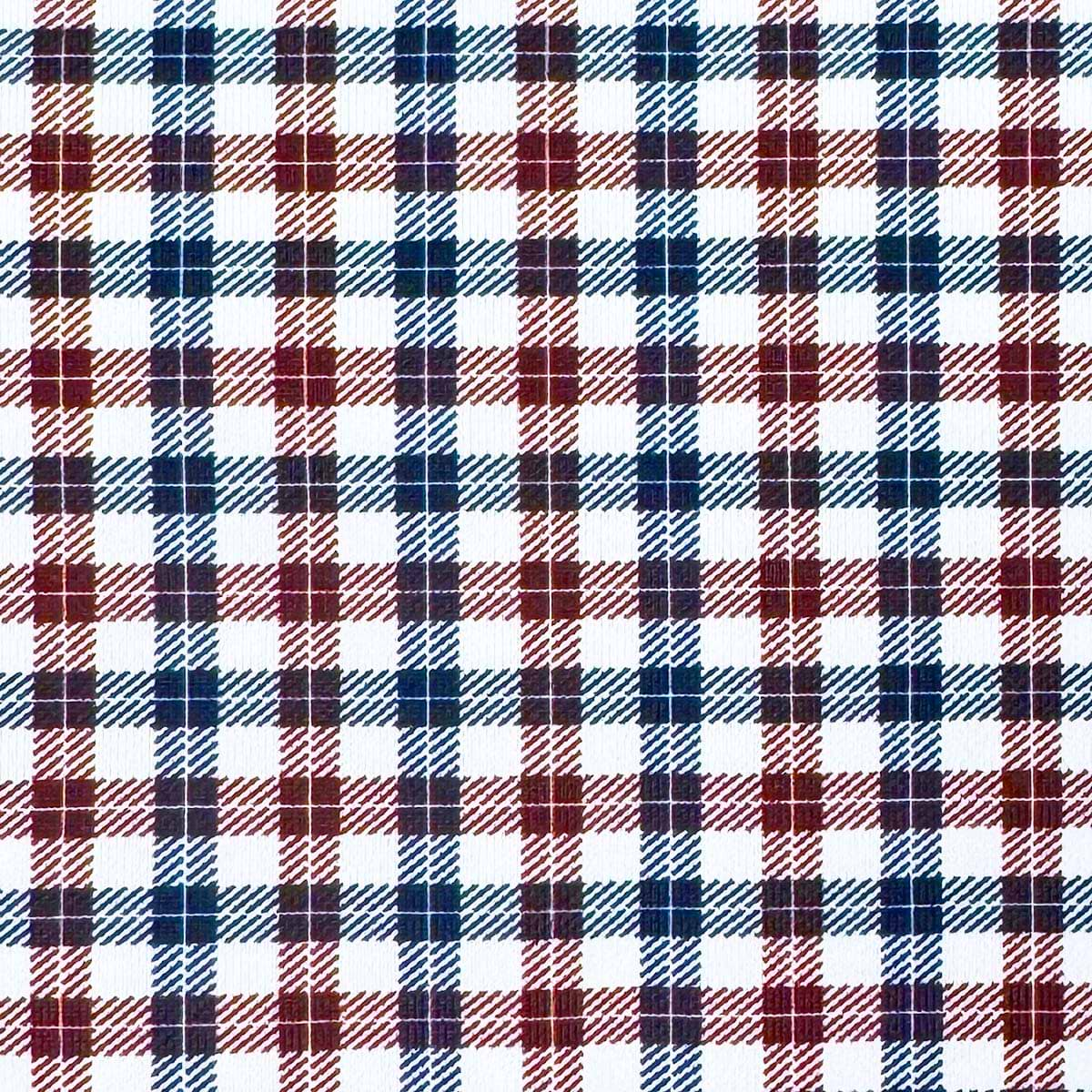 "The Ledger" Sport Shirt -  Red, White and Navy Plaid