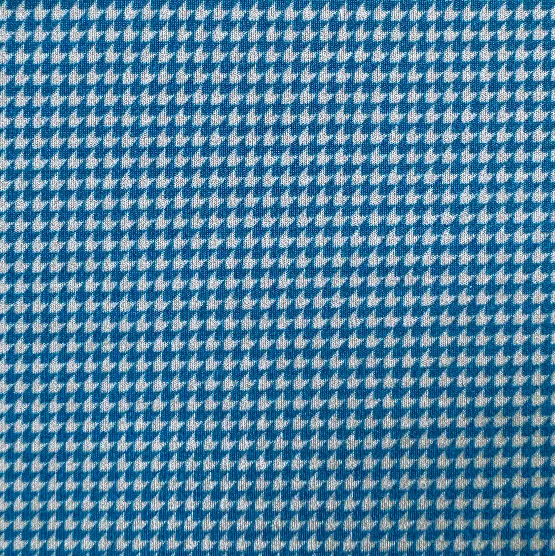 "The Castle Rock" Sky Blue Mini Houndstooth