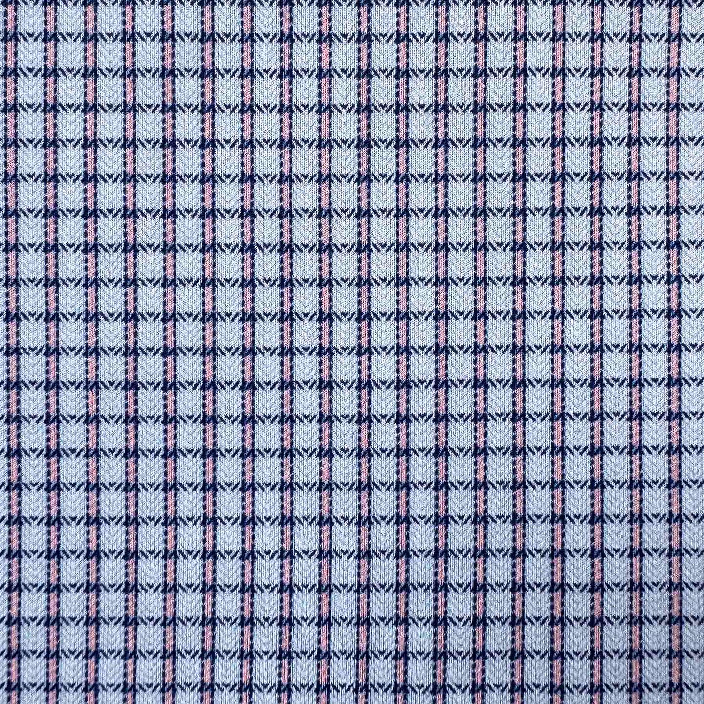 "The Delray" Navy & Pink Cross Stitch