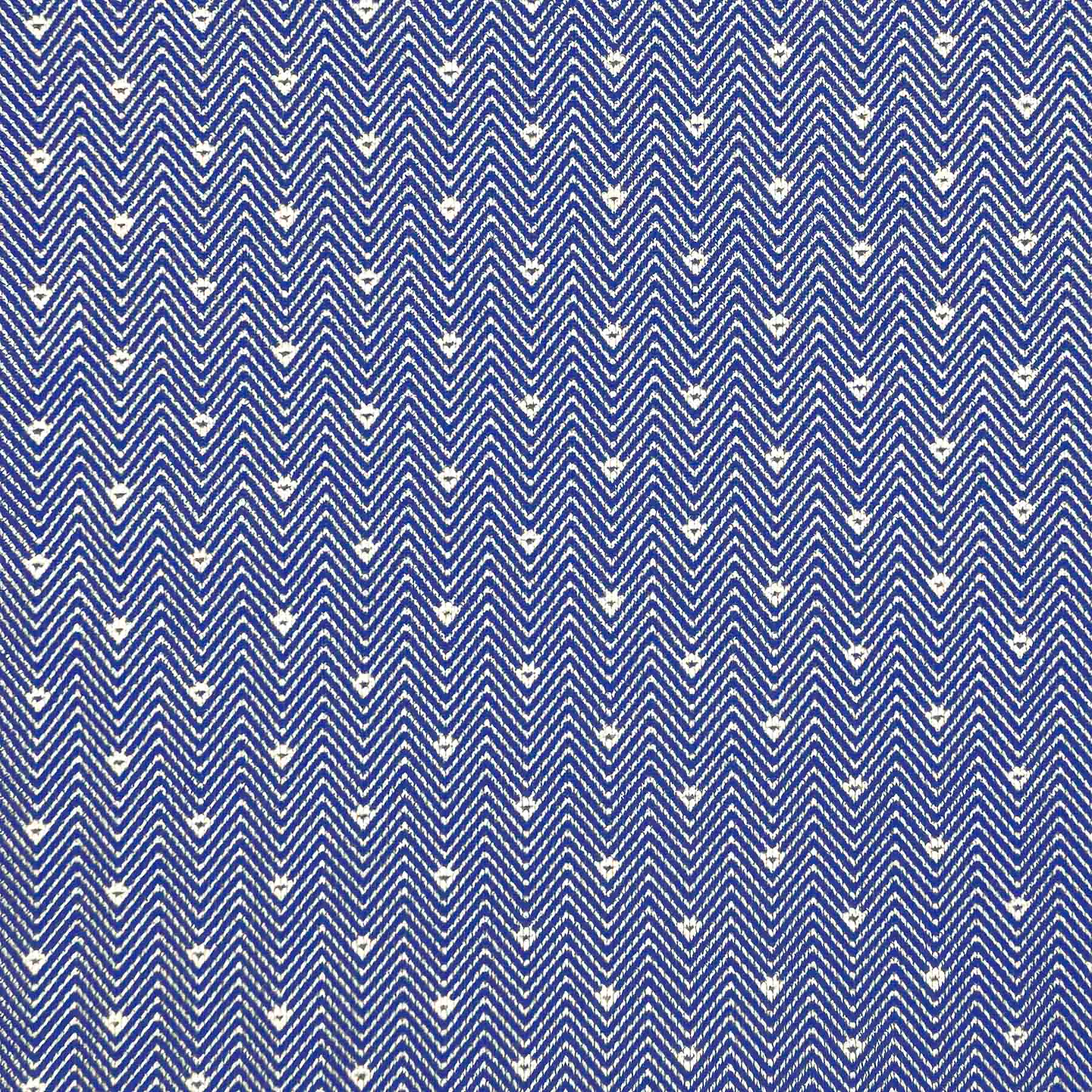 "The Aspen" Navy Mini Chevron with White Dots