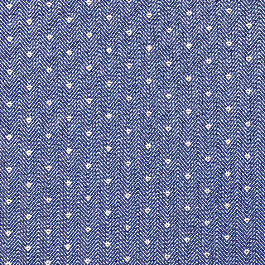 "The Aspen" Navy Mini Chevron with White Dots