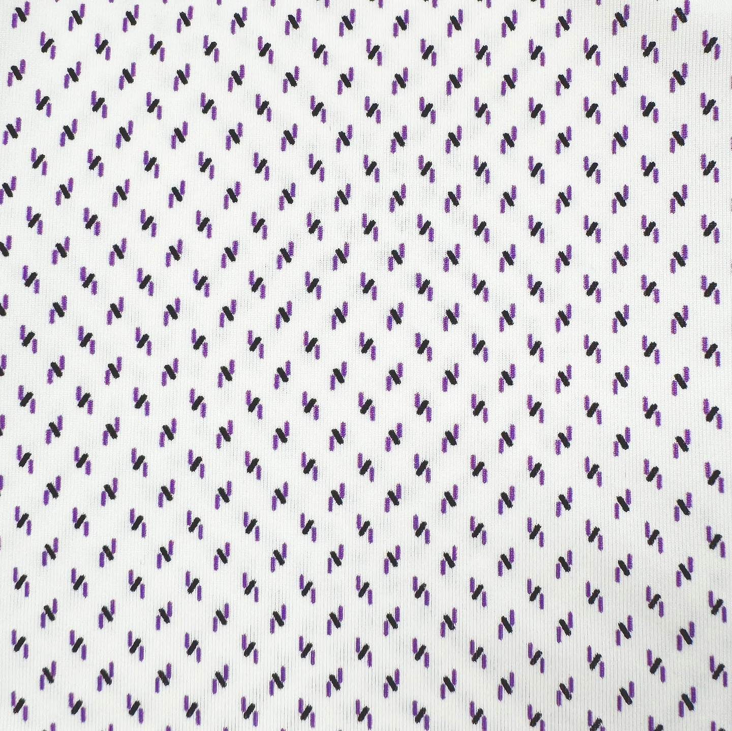 "The Rainer" Purple and Navy Geo Z Print