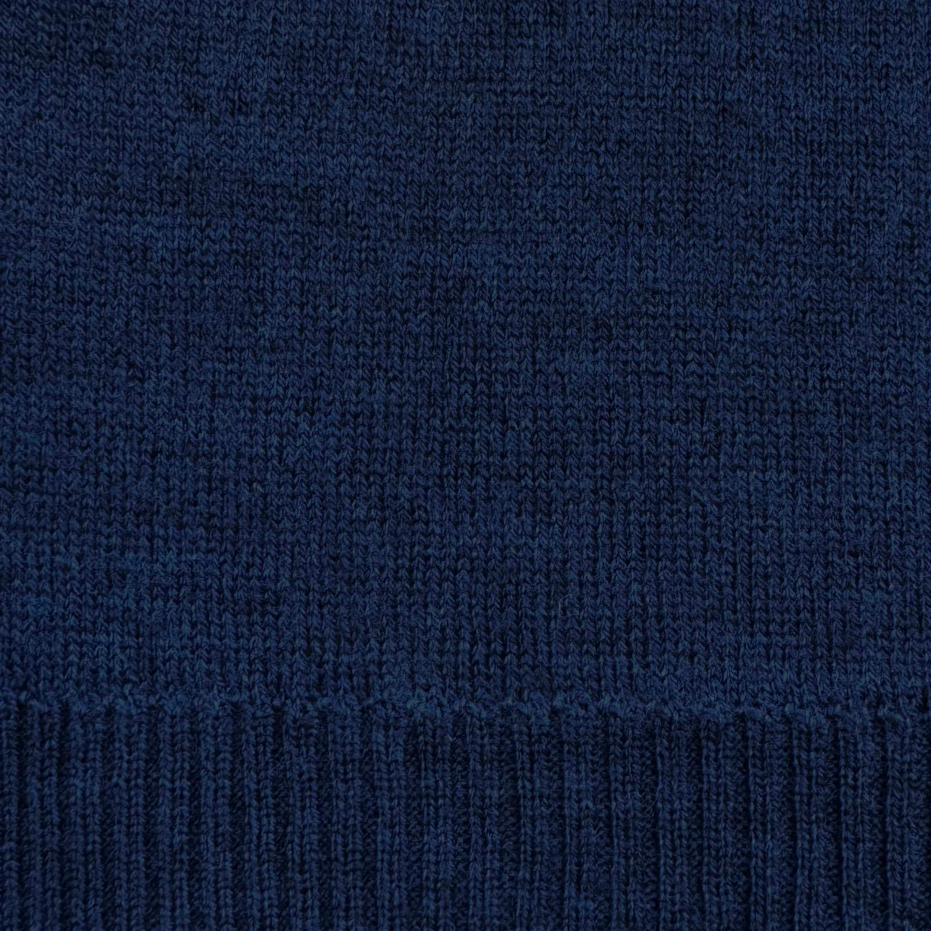 Merino Wool Knit Scarf - Navy
