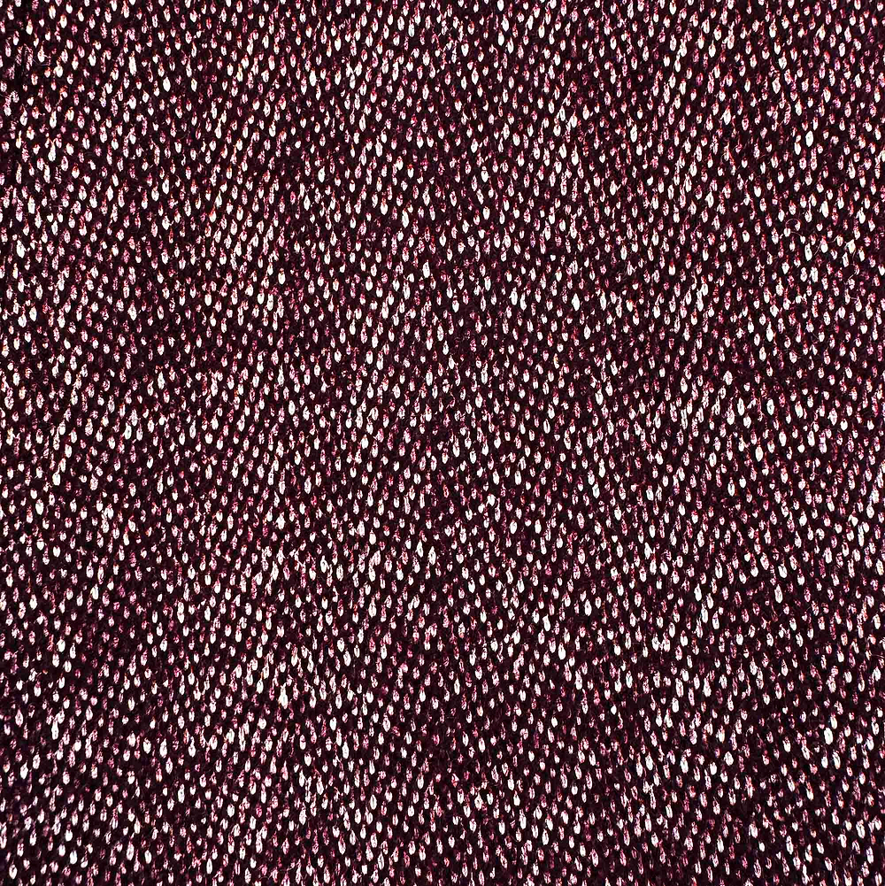 Open Button Overcoat - Maroon Herringbone