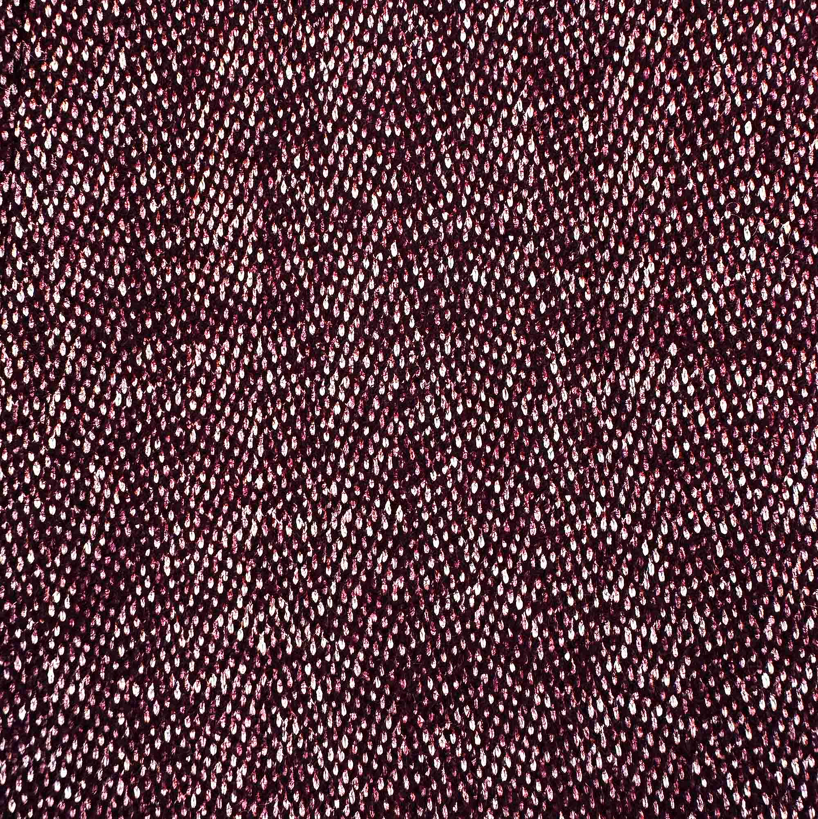 Open Button Overcoat - Maroon Herringbone