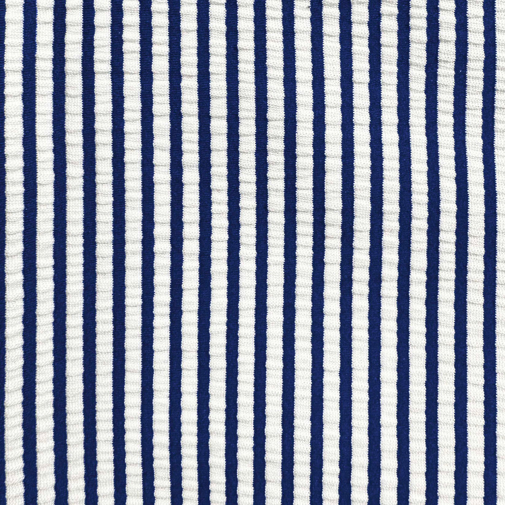 Athletic Fit Shorts - Navy & White Seersucker