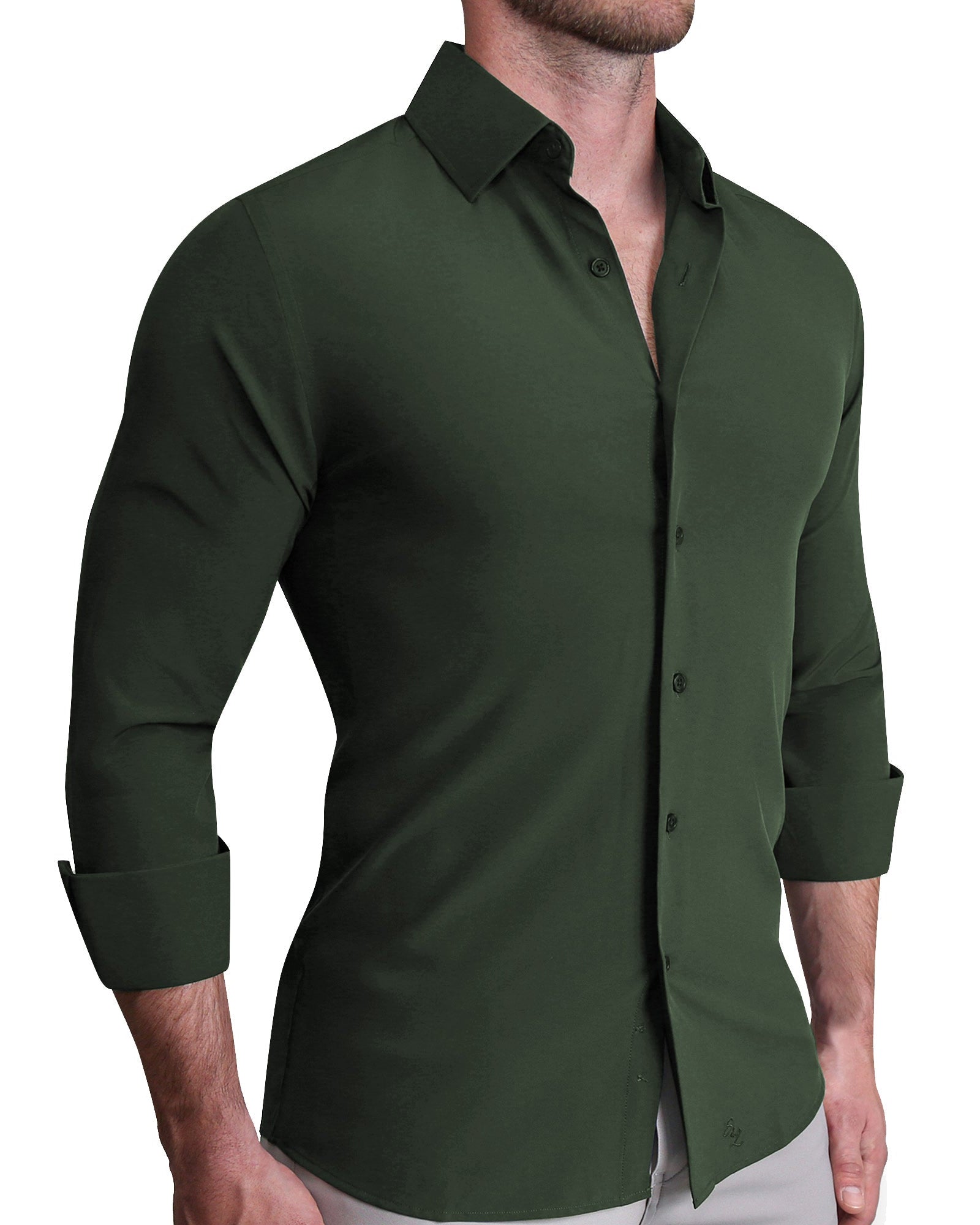 ''The Kelce" Solid Dark Olive Green - Classic Fit