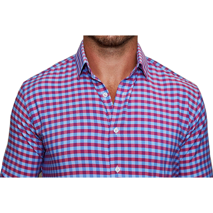 "The Langford" Red and Blue Big Gingham