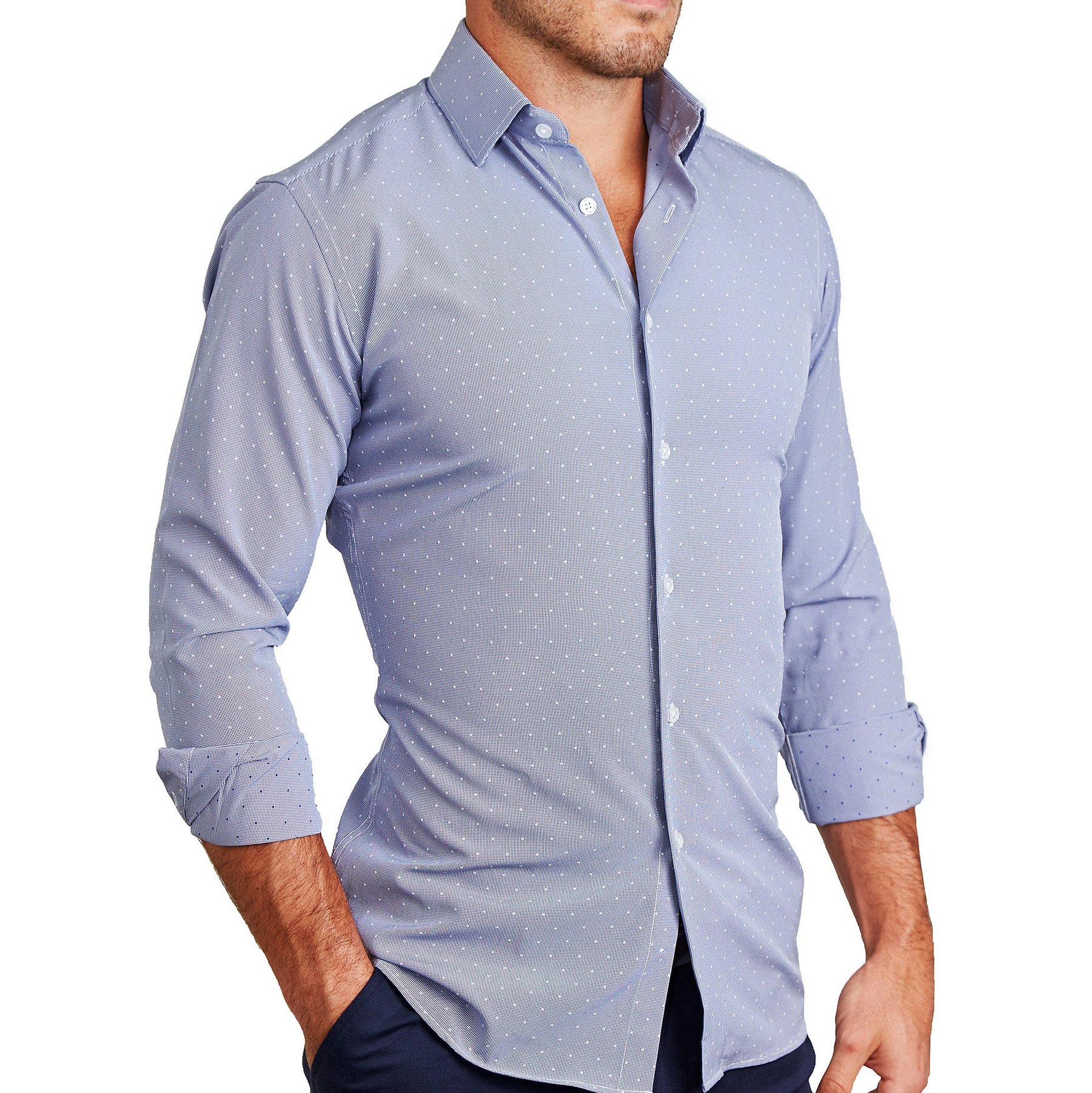 "The Lambert" Blue with White Dots
