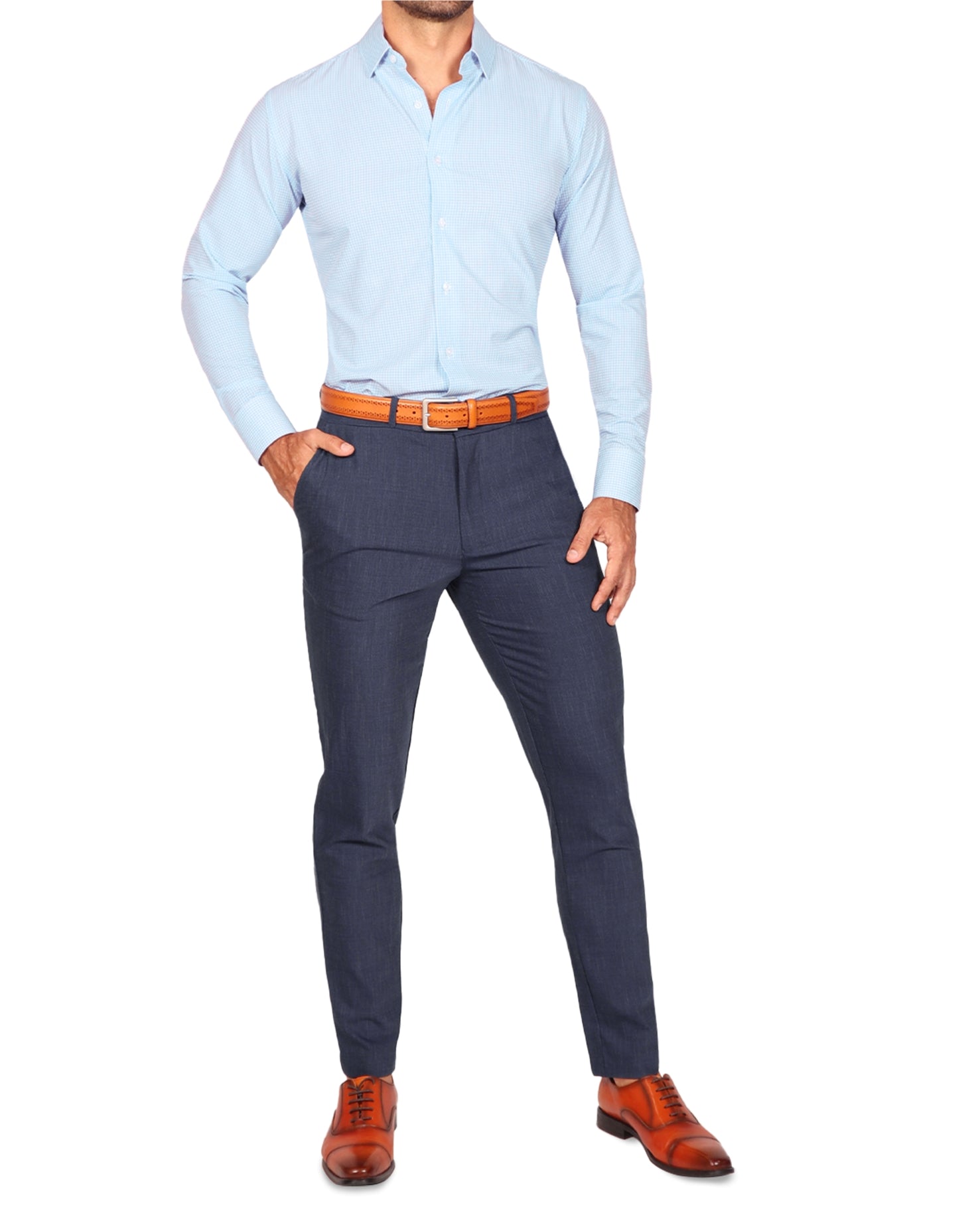 "The Nash" Baby Blue Gingham
