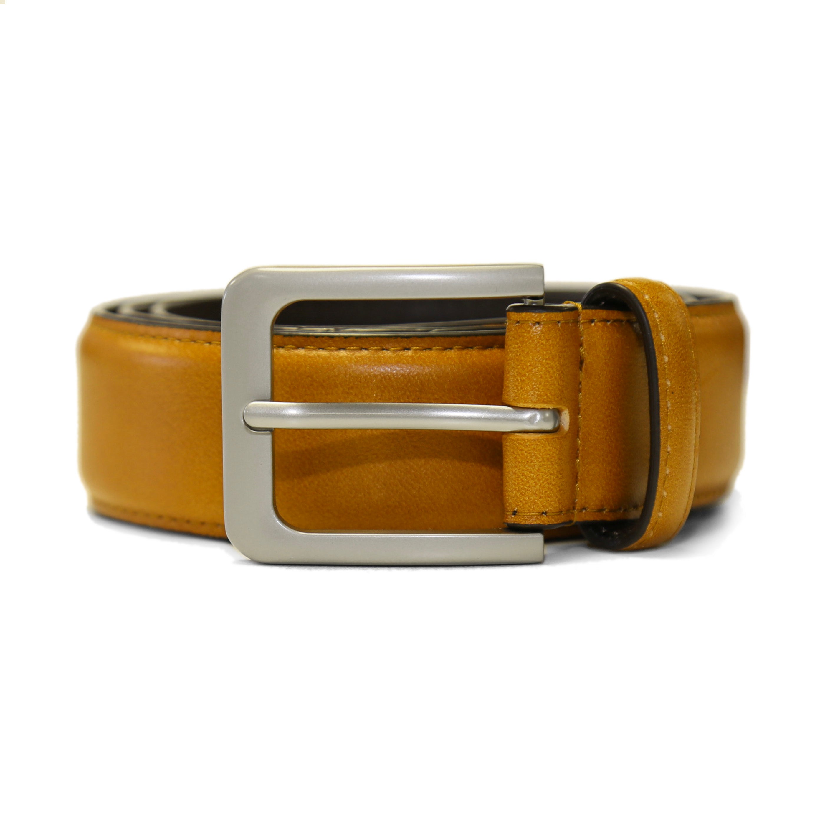 Solid Leather Belt - Light Brown