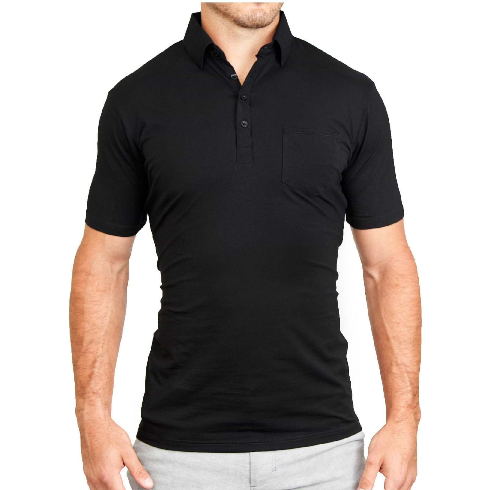 "The Ott” Black on Black Polo