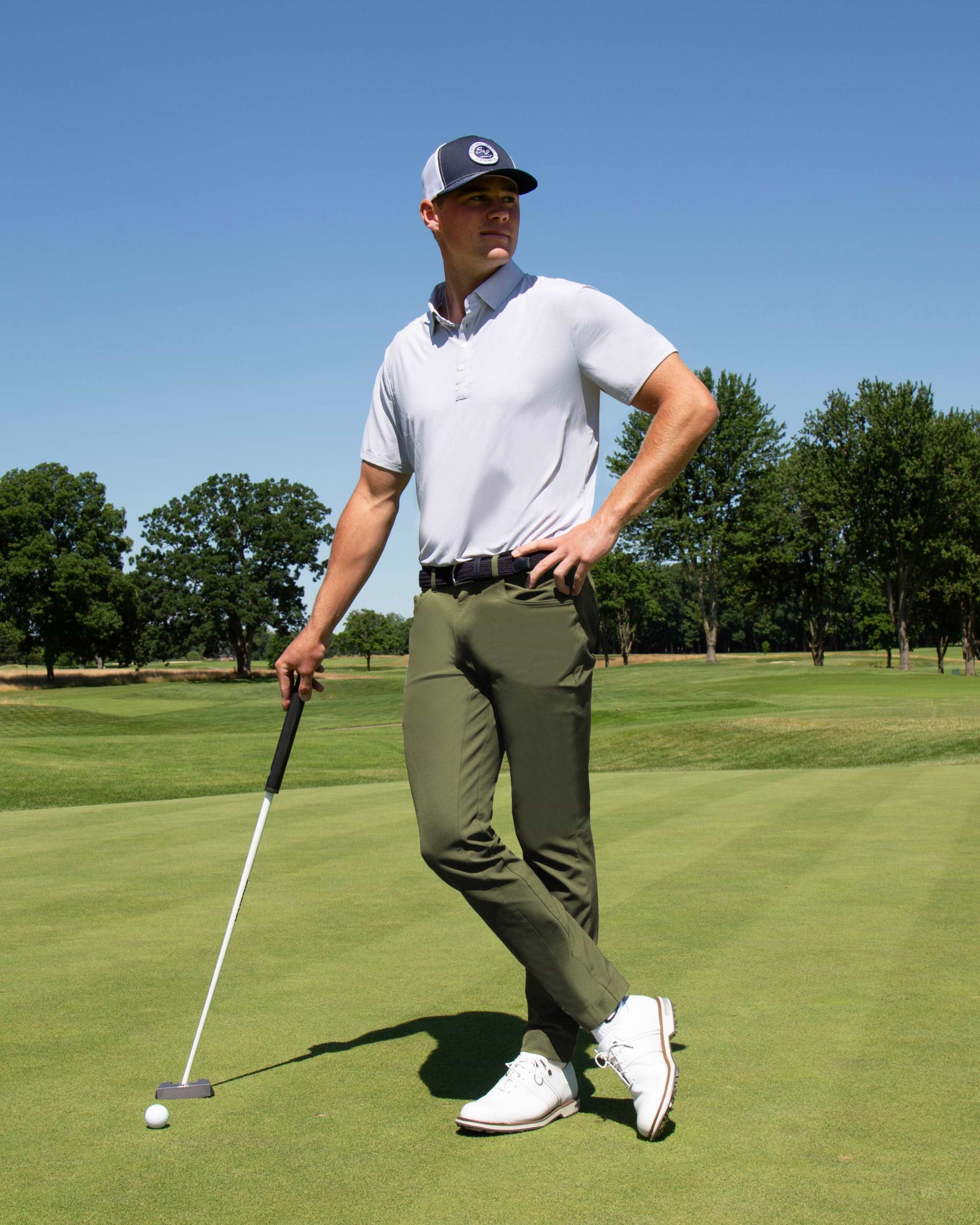 Athletic Fit Stretch Tech Chino - Olive