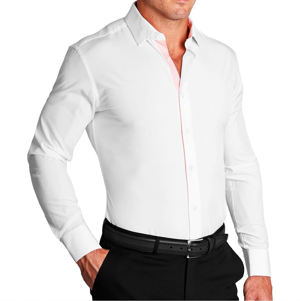 "The Porter" Solid White with Pink Accents