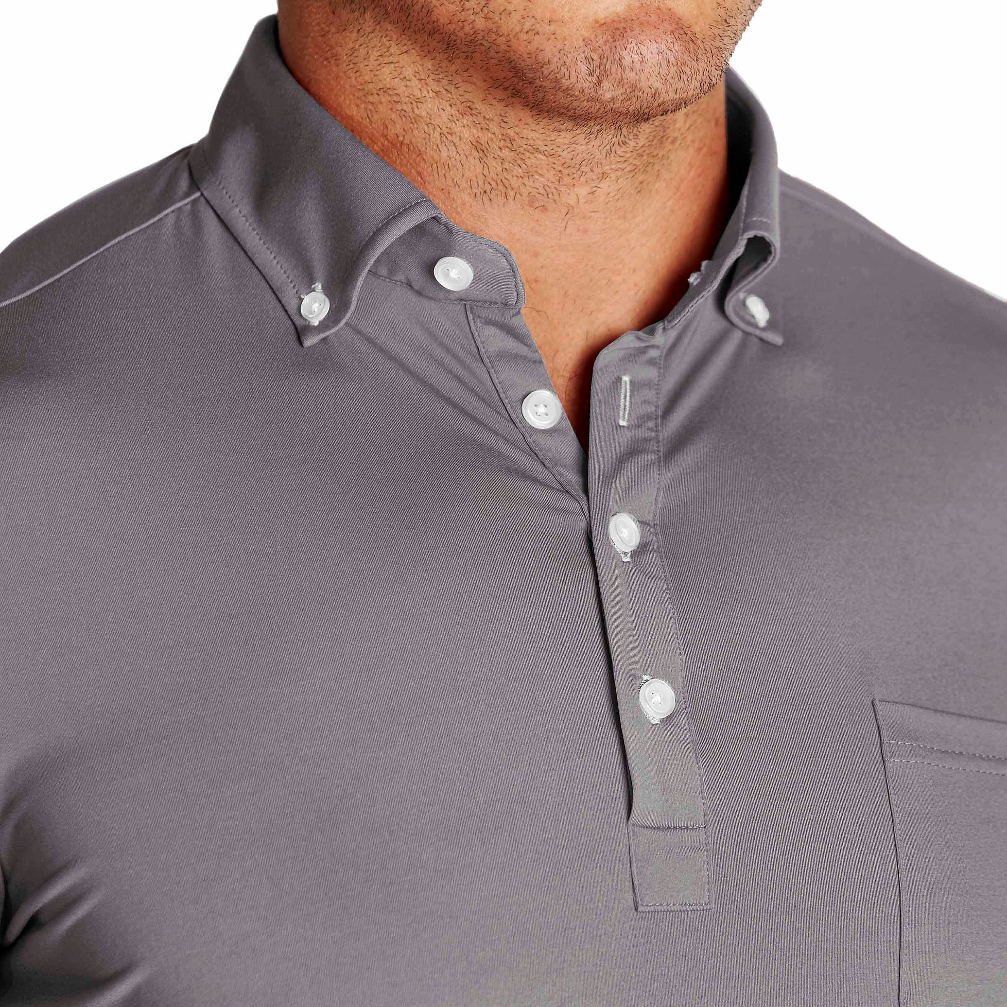 "The Rory" Grey Tech Polo