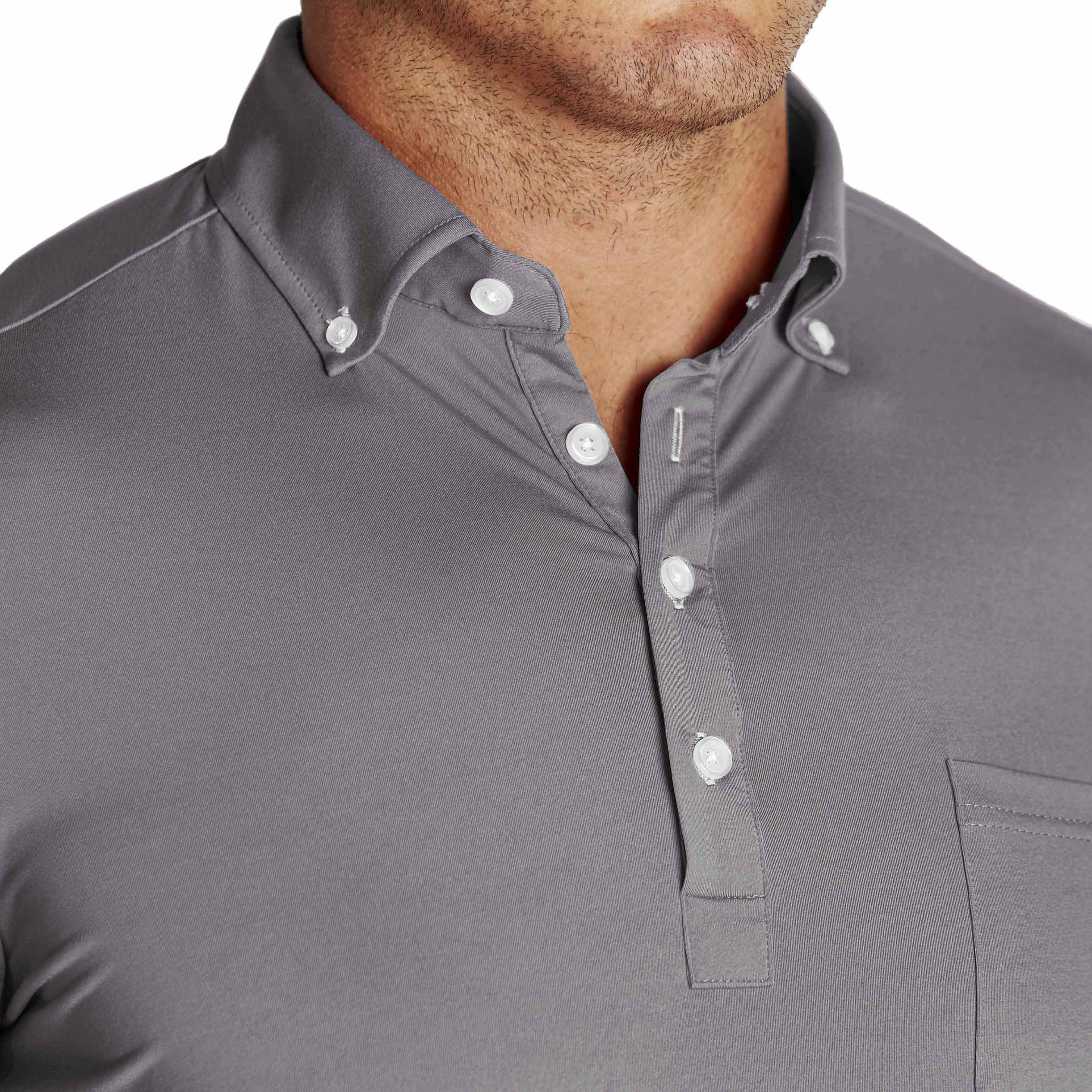 "The Rory" Grey Tech Polo