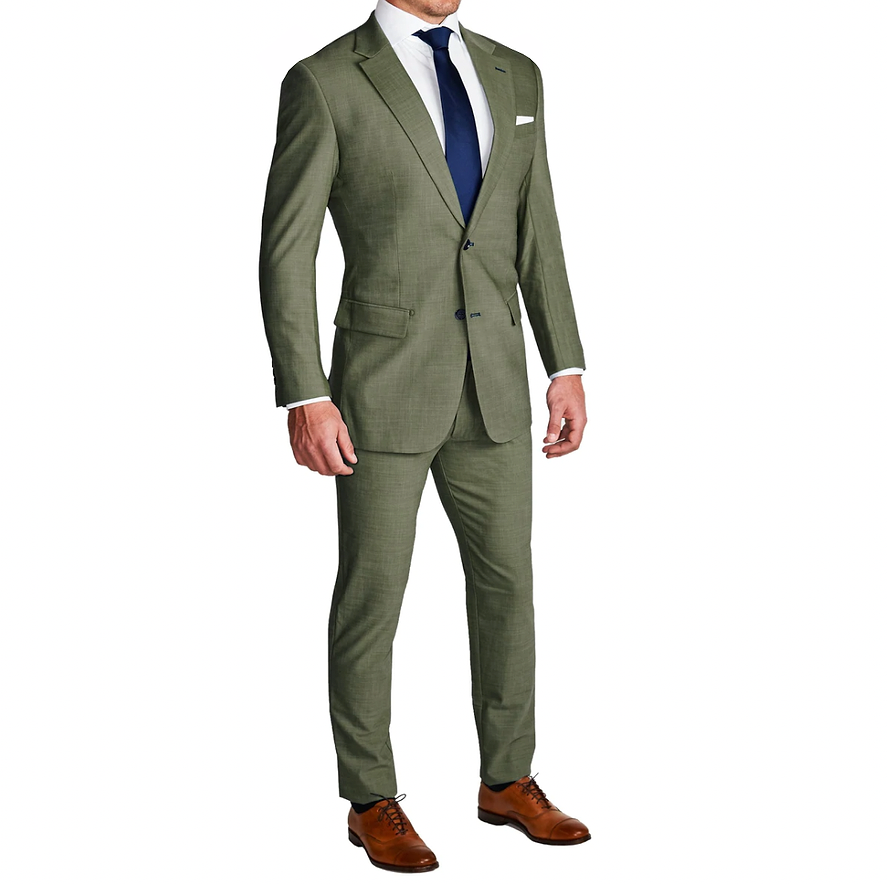 Athletic Fit Stretch Blazer - Heathered Forest Green