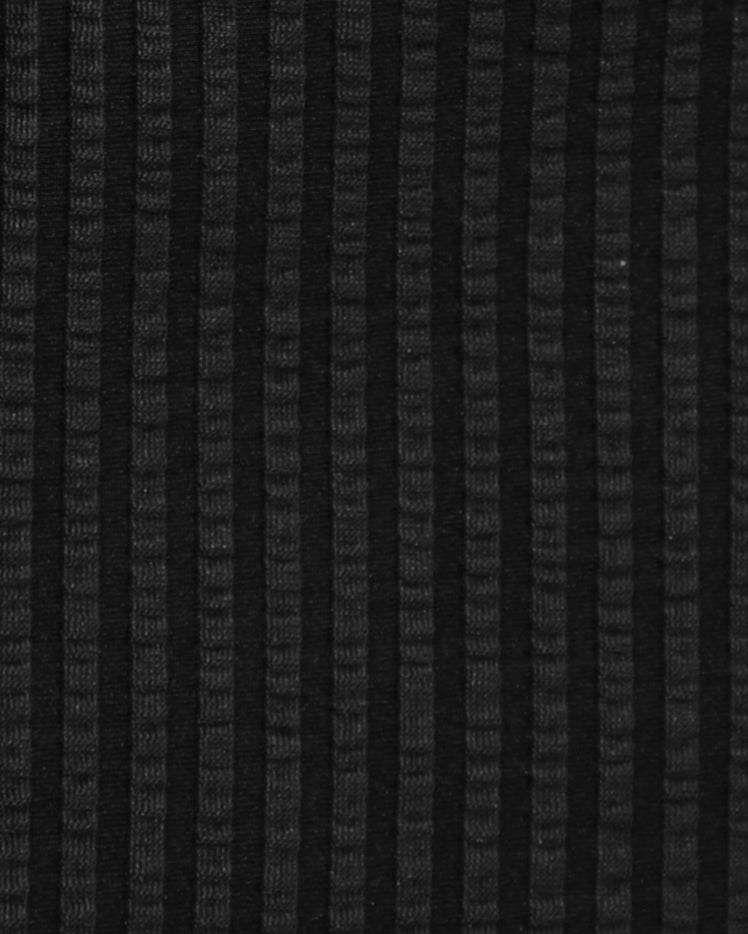 Seersucker Polo - Black