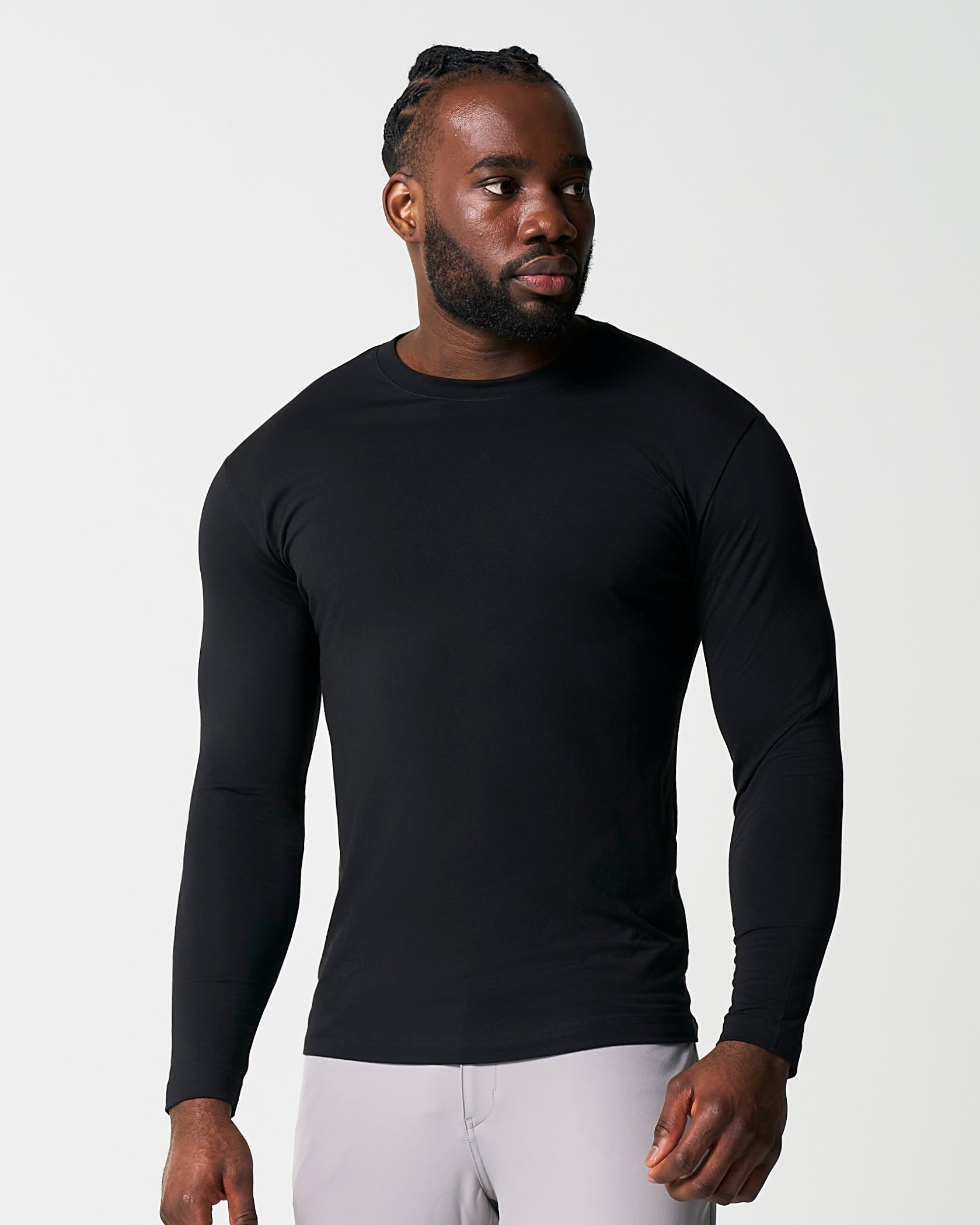 "The Riley" Black Long Sleeve Crewneck
