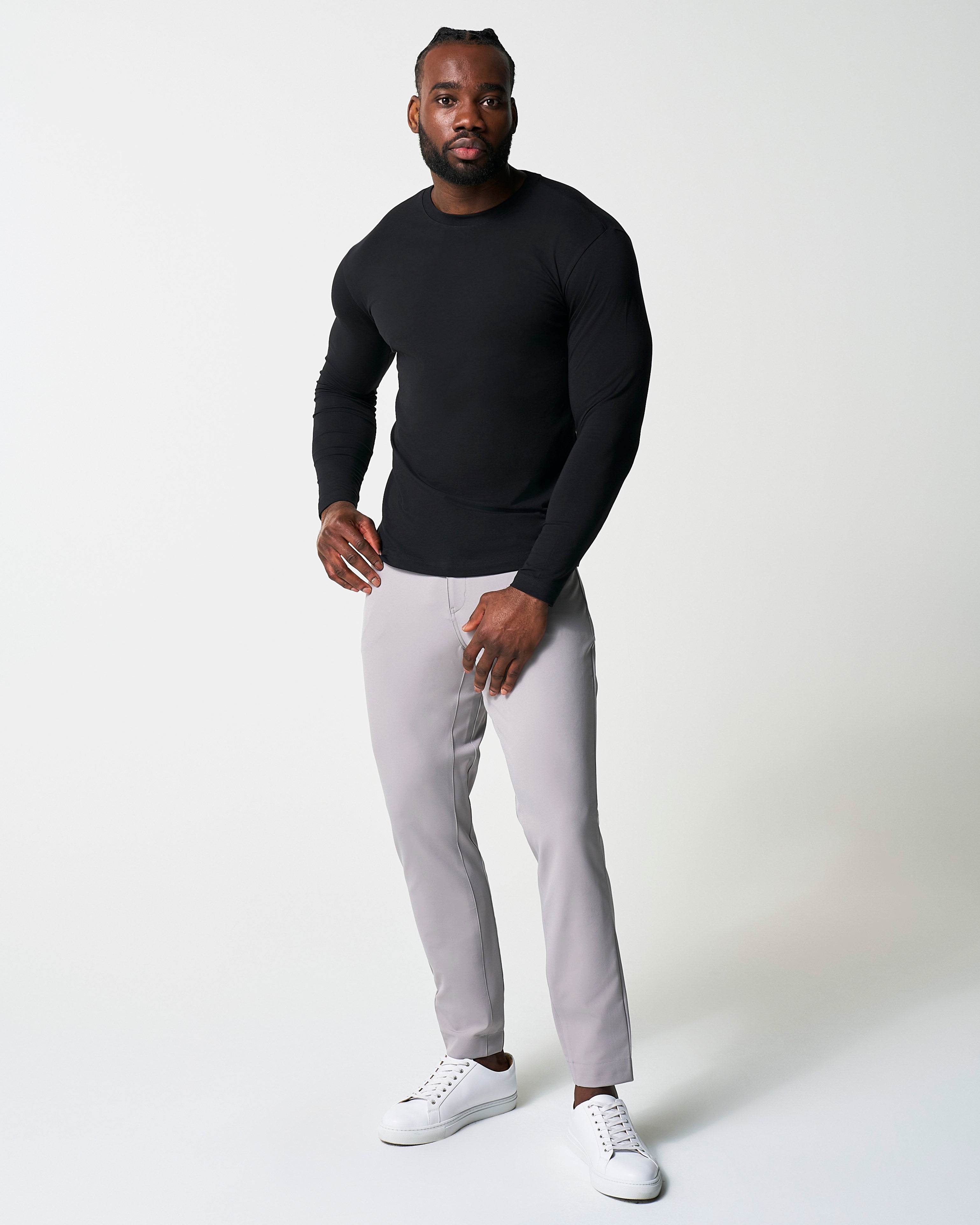 "The Riley" Black Long Sleeve Crewneck