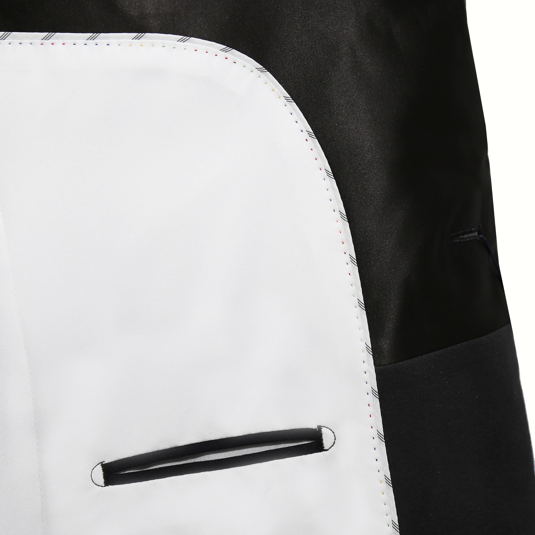 Athletic Fit Stretch Tuxedo Jacket - Black with Peak Lapel