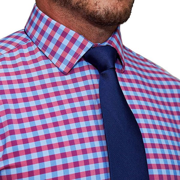 "The Langford" Red and Blue Big Gingham