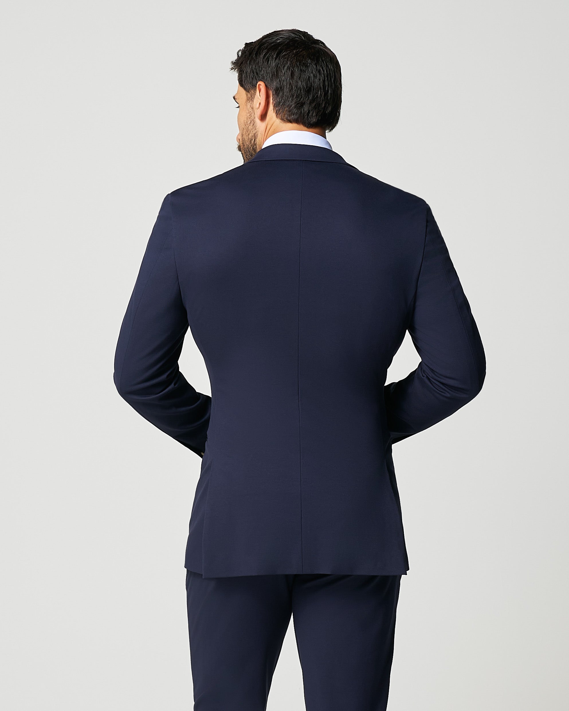 Athletic Fit Stretch Blazer - Navy
