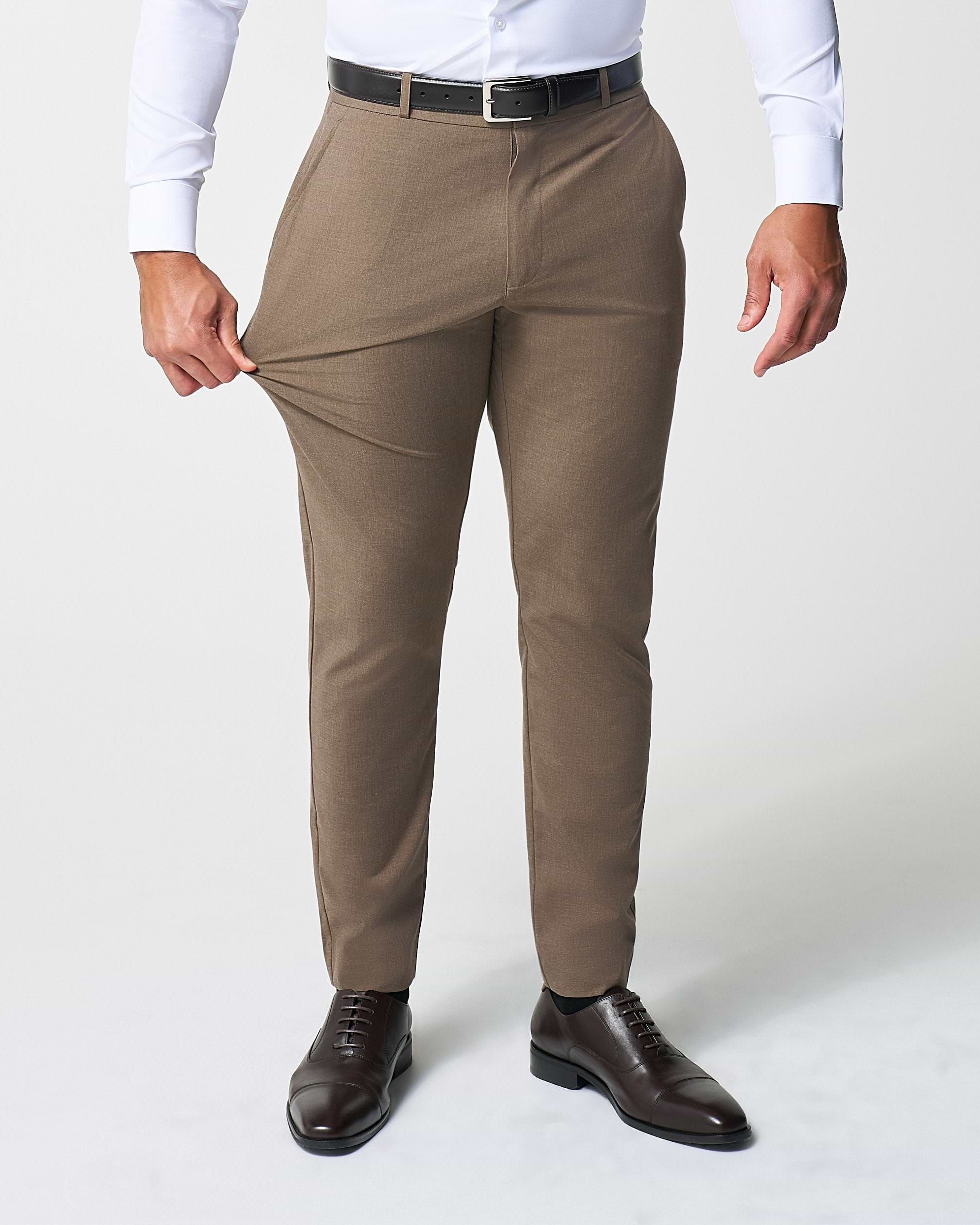 Athletic Fit Stretch Suit - Lightweight Heathered Latte