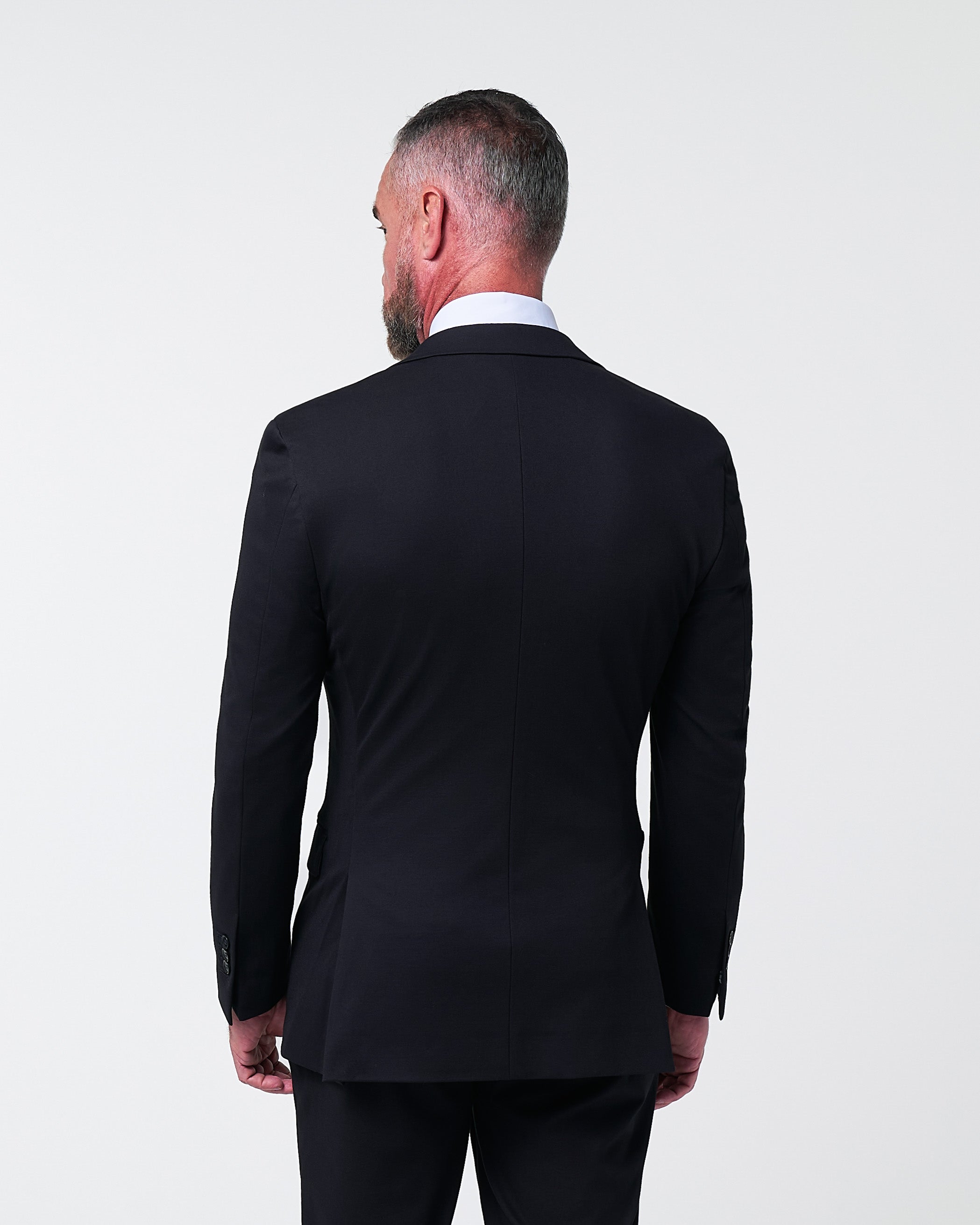 Athletic Fit Stretch Blazer - Black