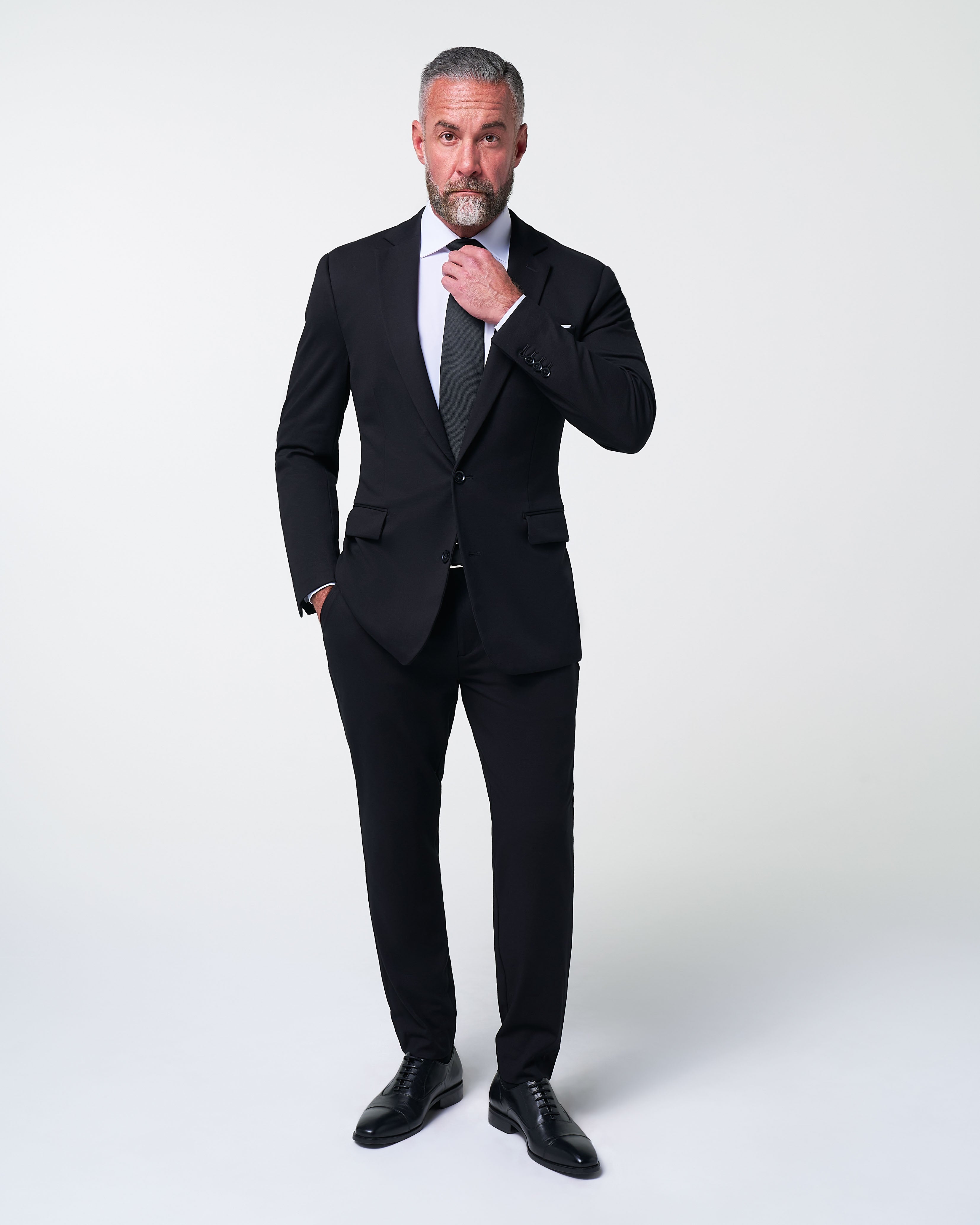 Athletic Fit Stretch Blazer - Black