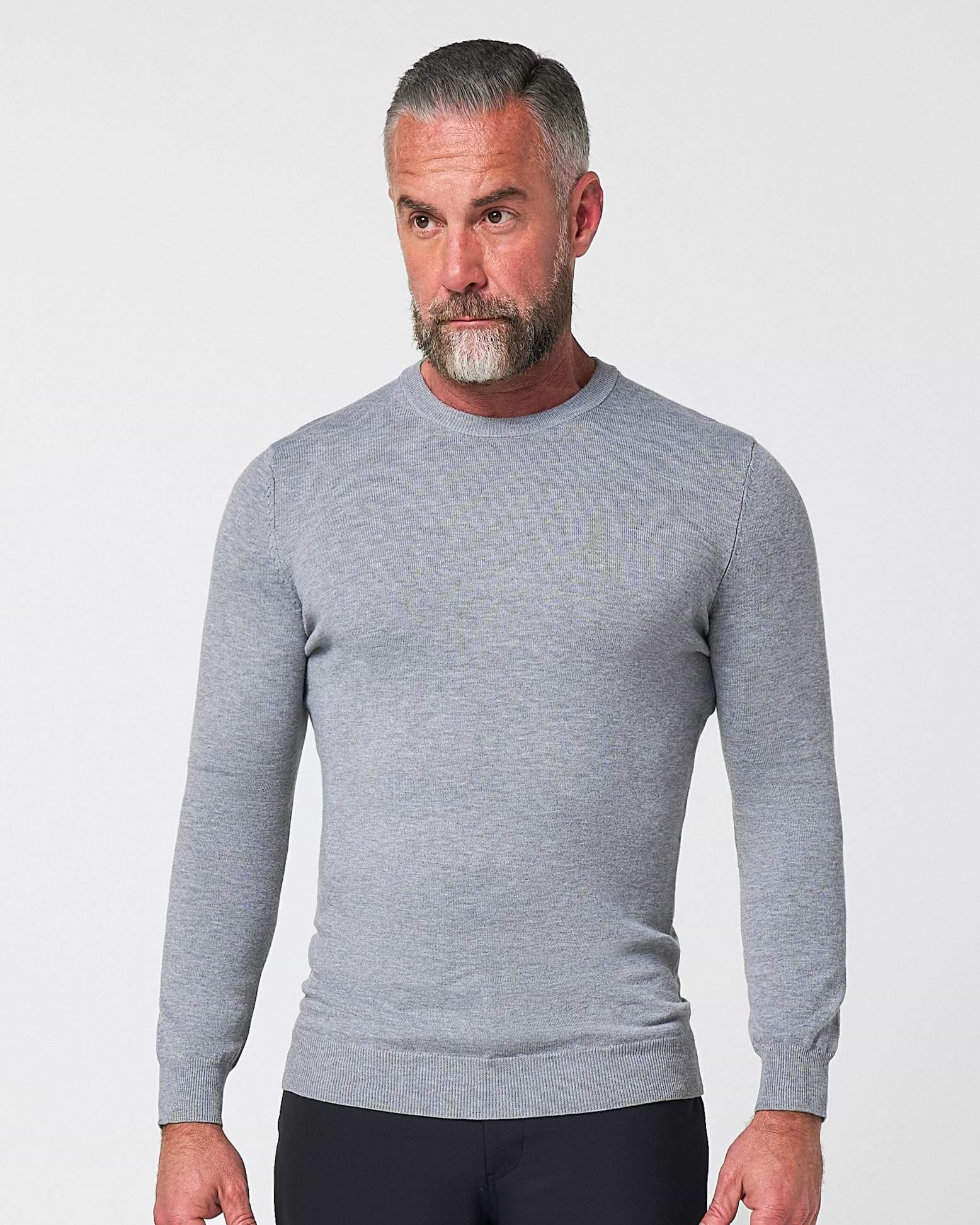 Mid-Weight Wool Crewneck - Grey