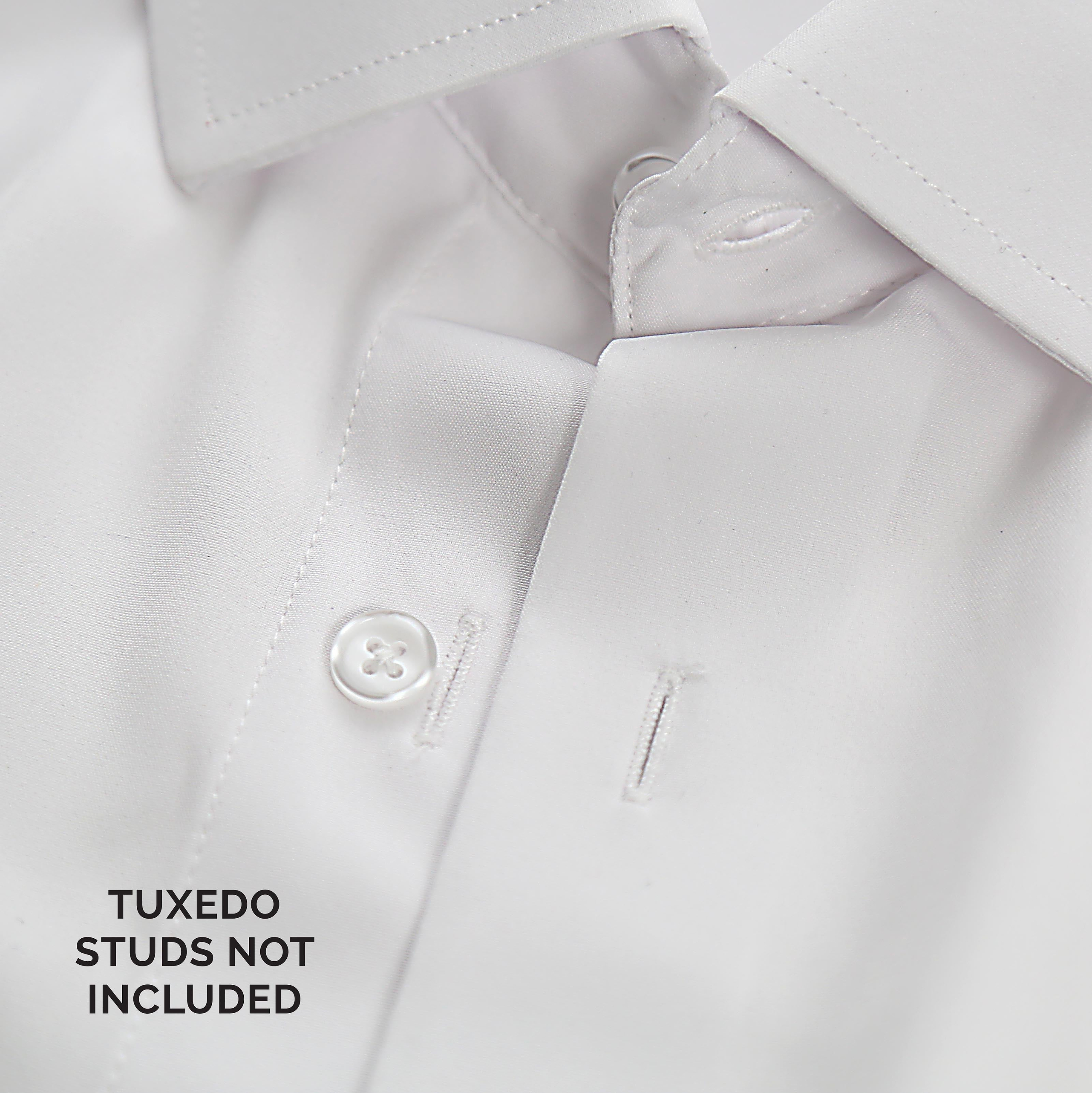 The Solid White Tuxedo Shirt