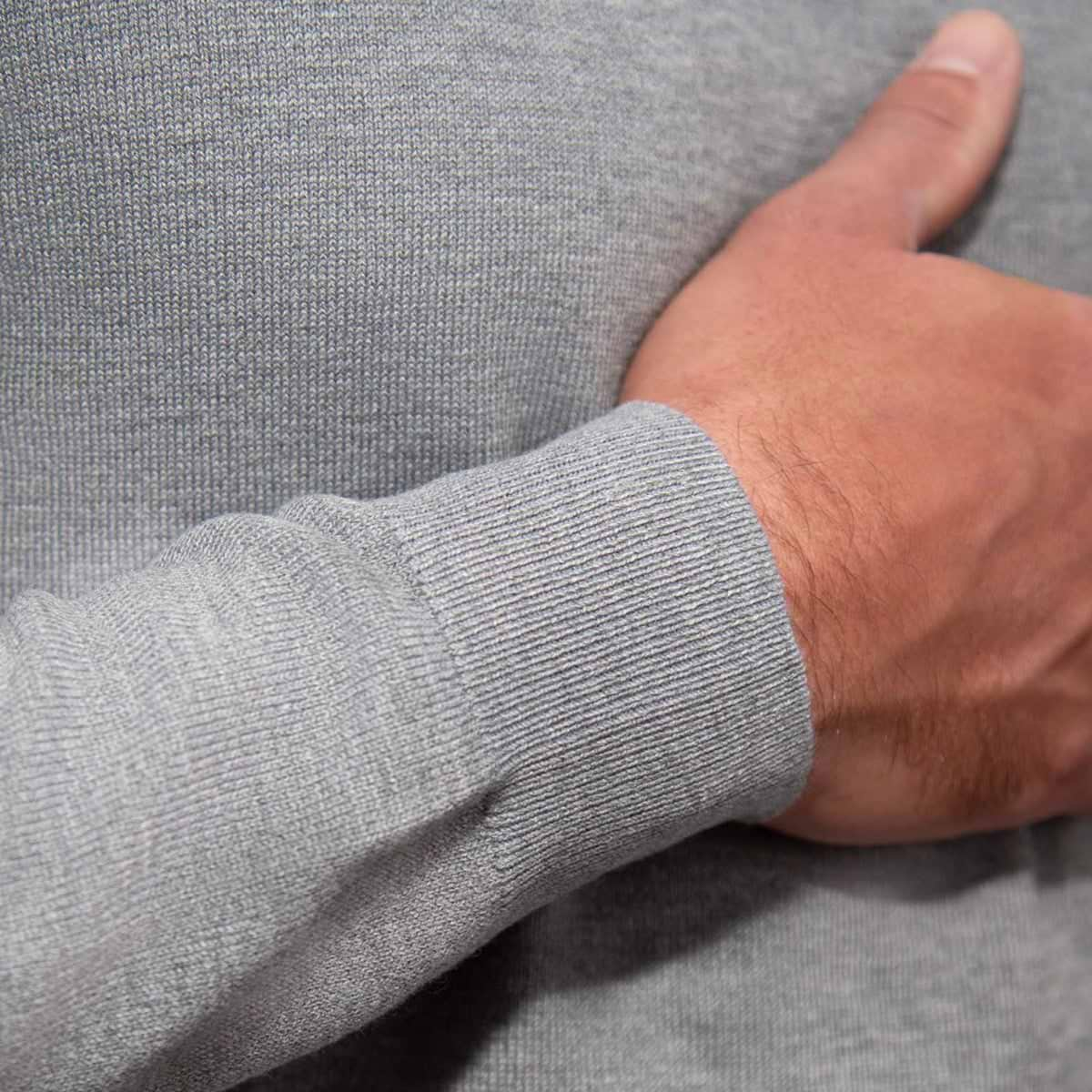 Mid-Weight Wool Crewneck - Grey