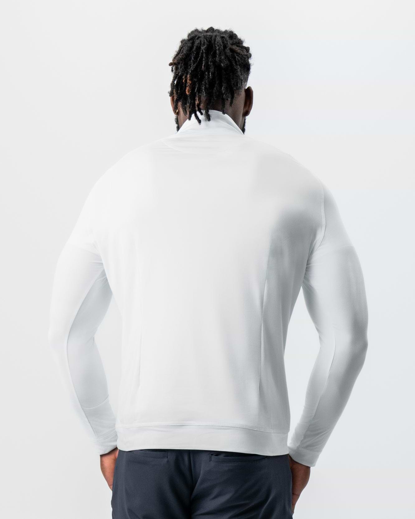 Tech Quarter Zip - White
