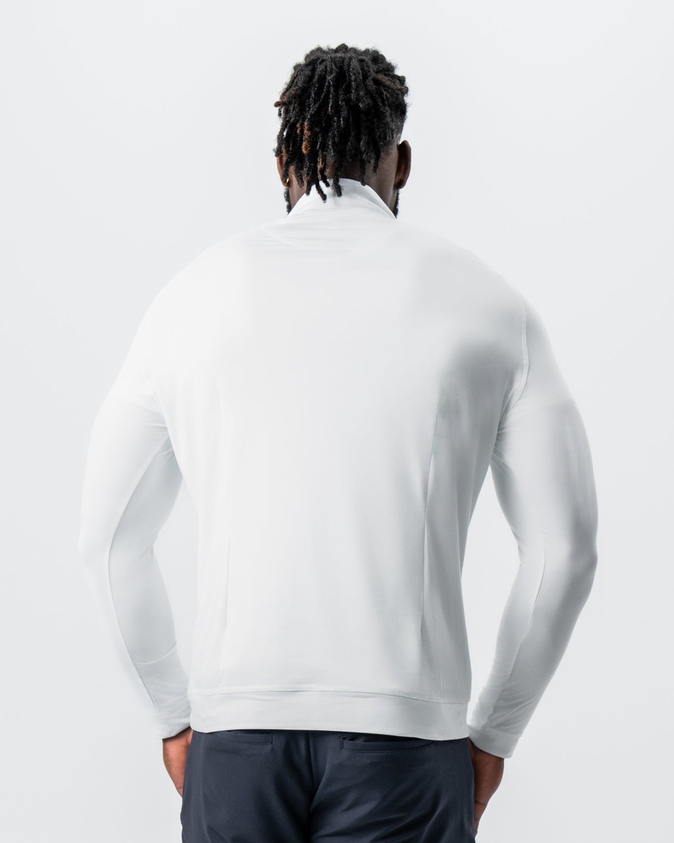 Tech Quarter Zip - White