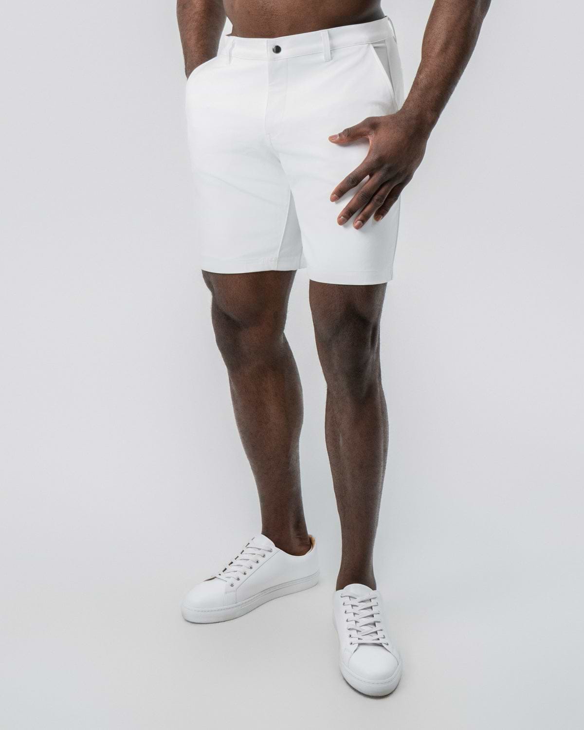 Athletic Fit Shorts - White