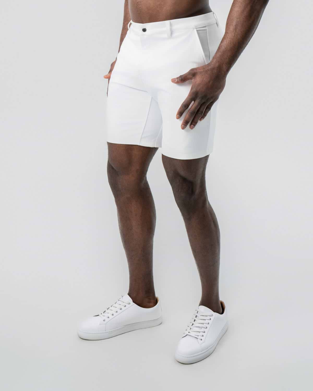 Athletic Fit Shorts - White
