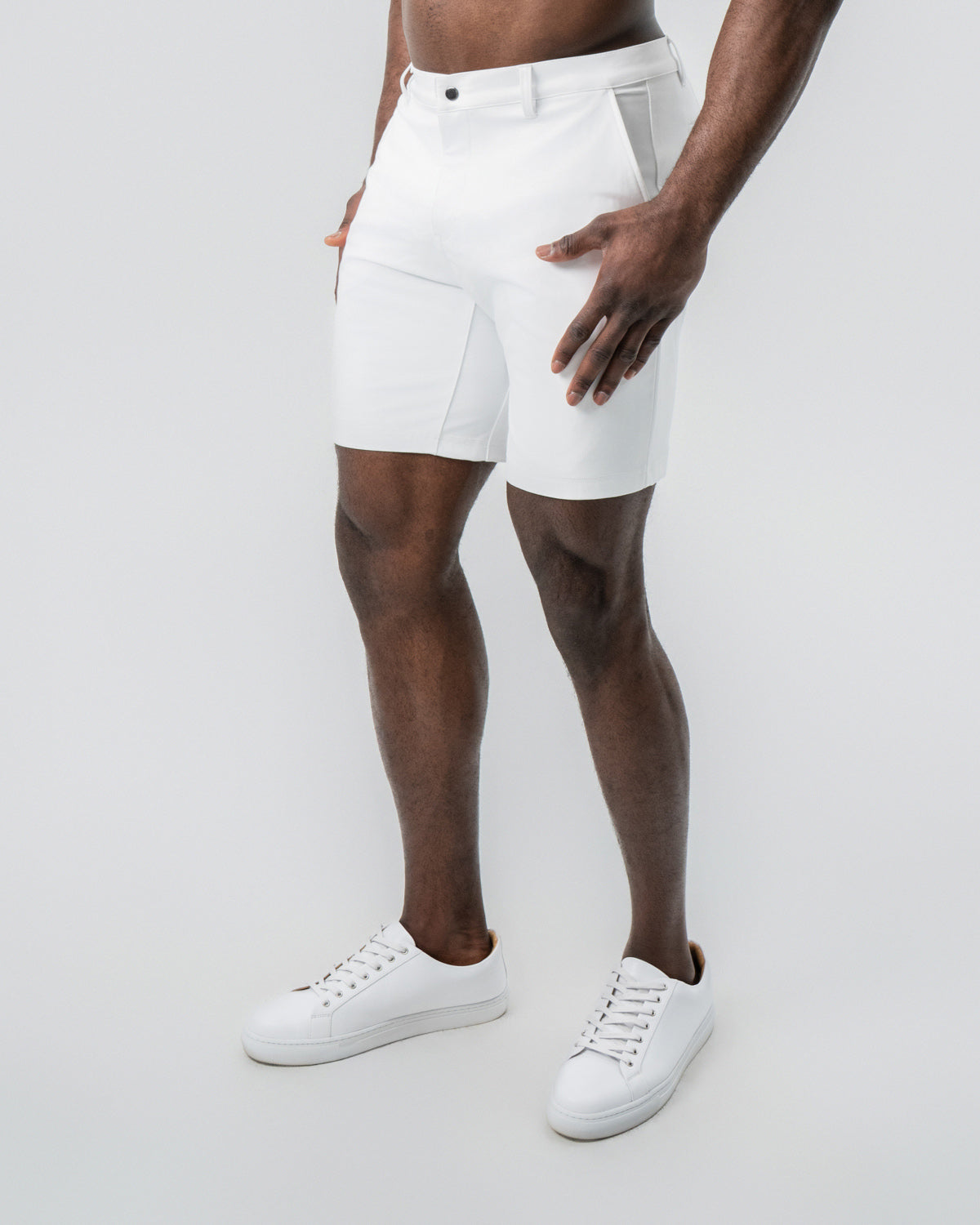 Athletic Fit Shorts - White