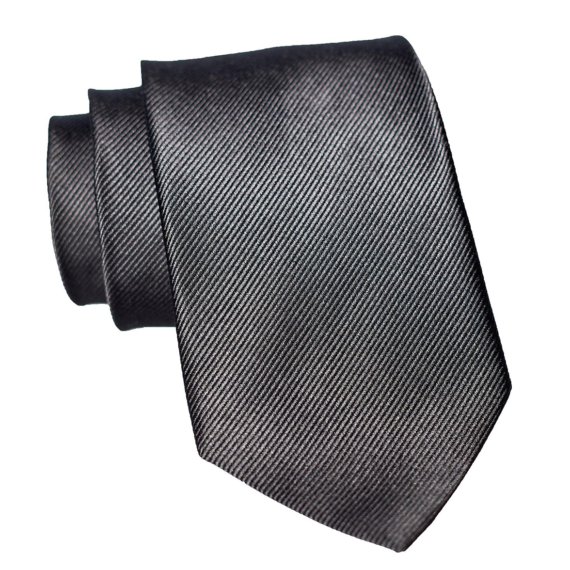 Black Woven Silk Tie