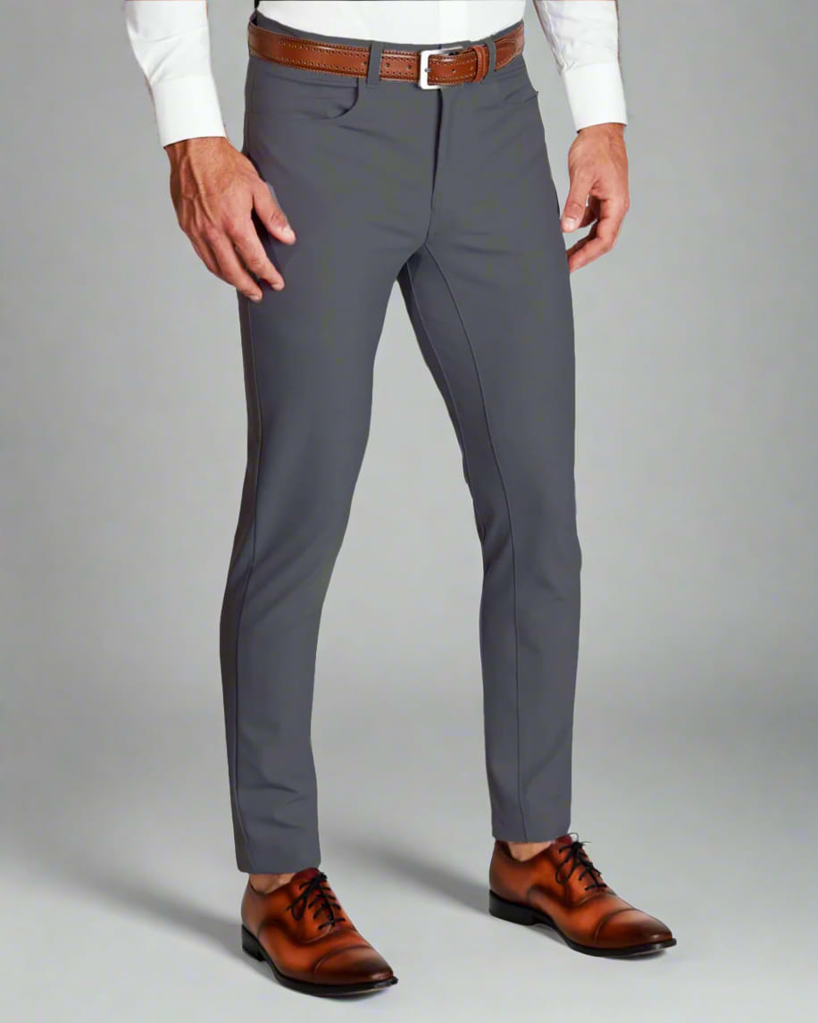 Athletic Fit Stretch Tech Chino - Charcoal