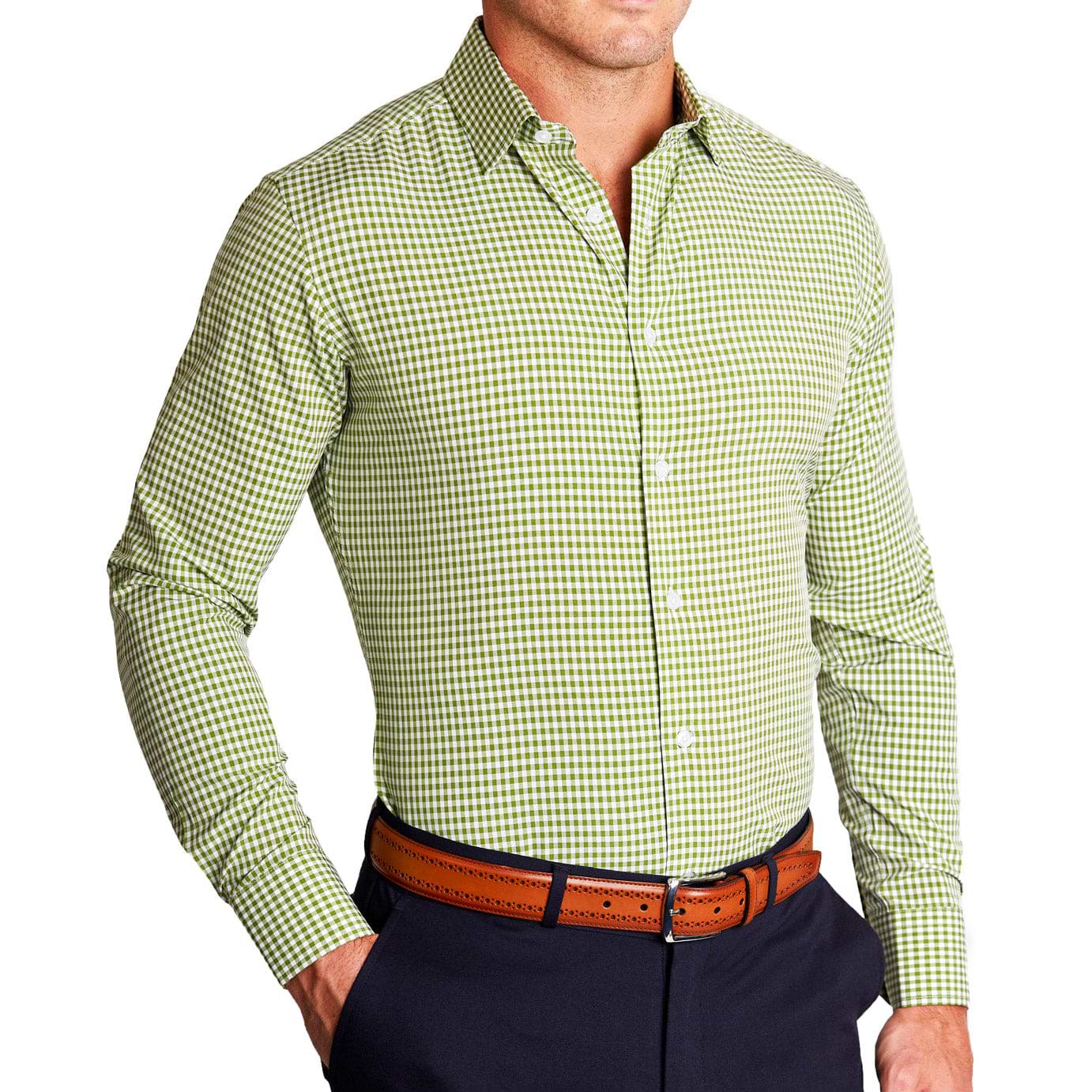 "The Dallas" Green Gingham