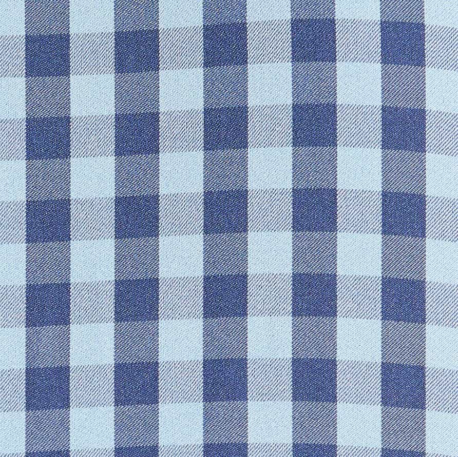 "The Henry" Steel Blue and Light Blue Big Gingham
