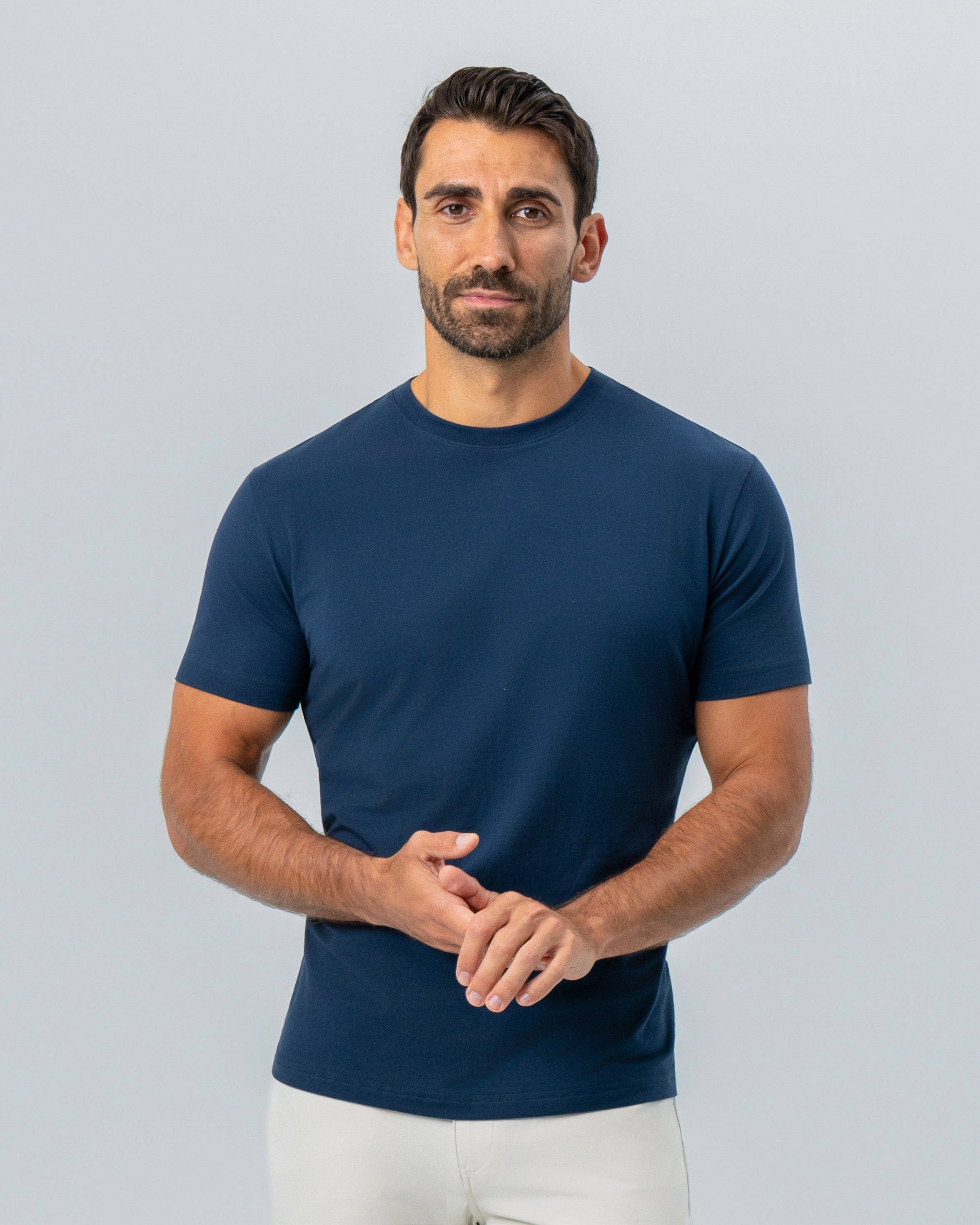 "The Hartford" Navy Short Sleeve Crewneck