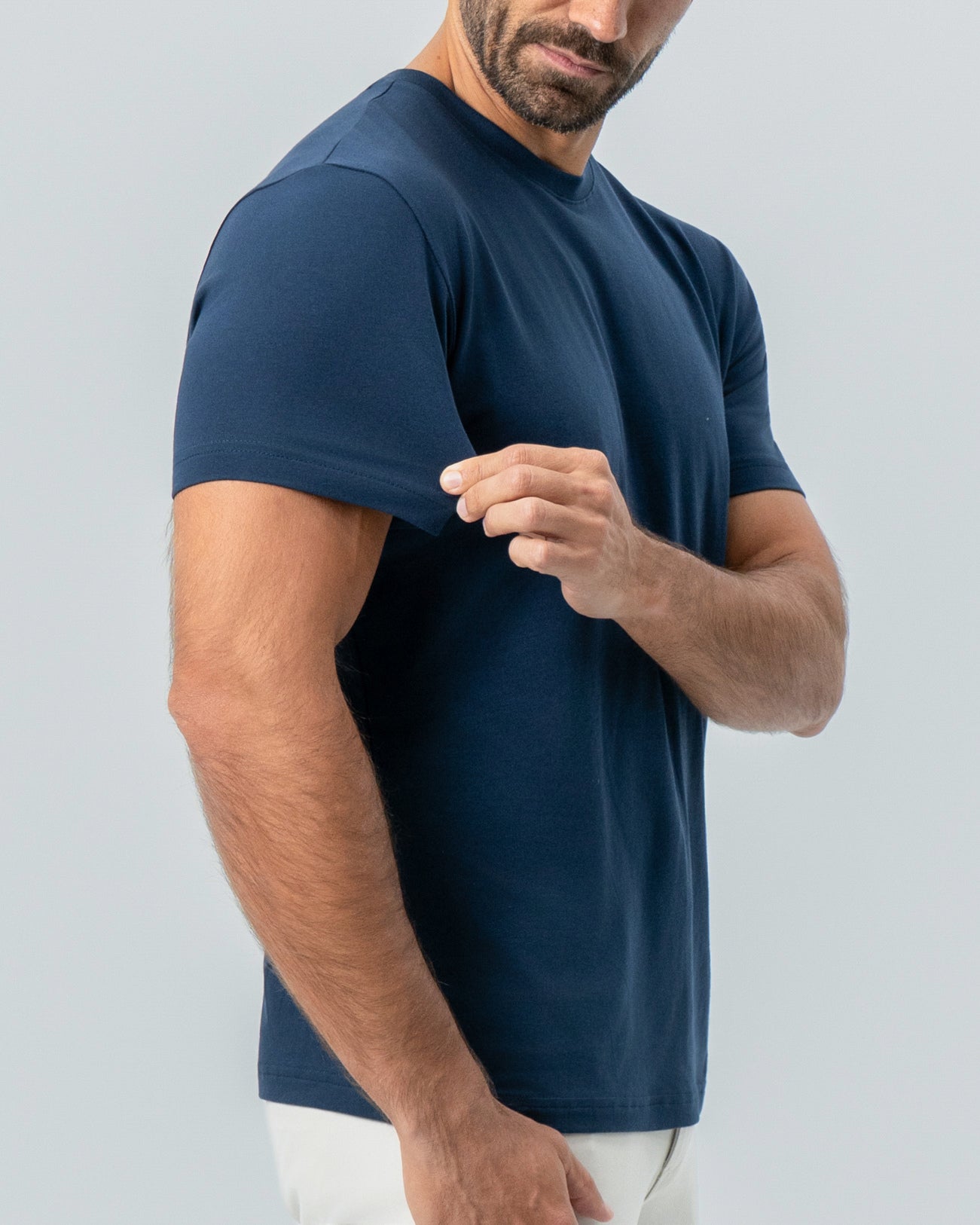 "The Hartford" Navy Short Sleeve Crewneck