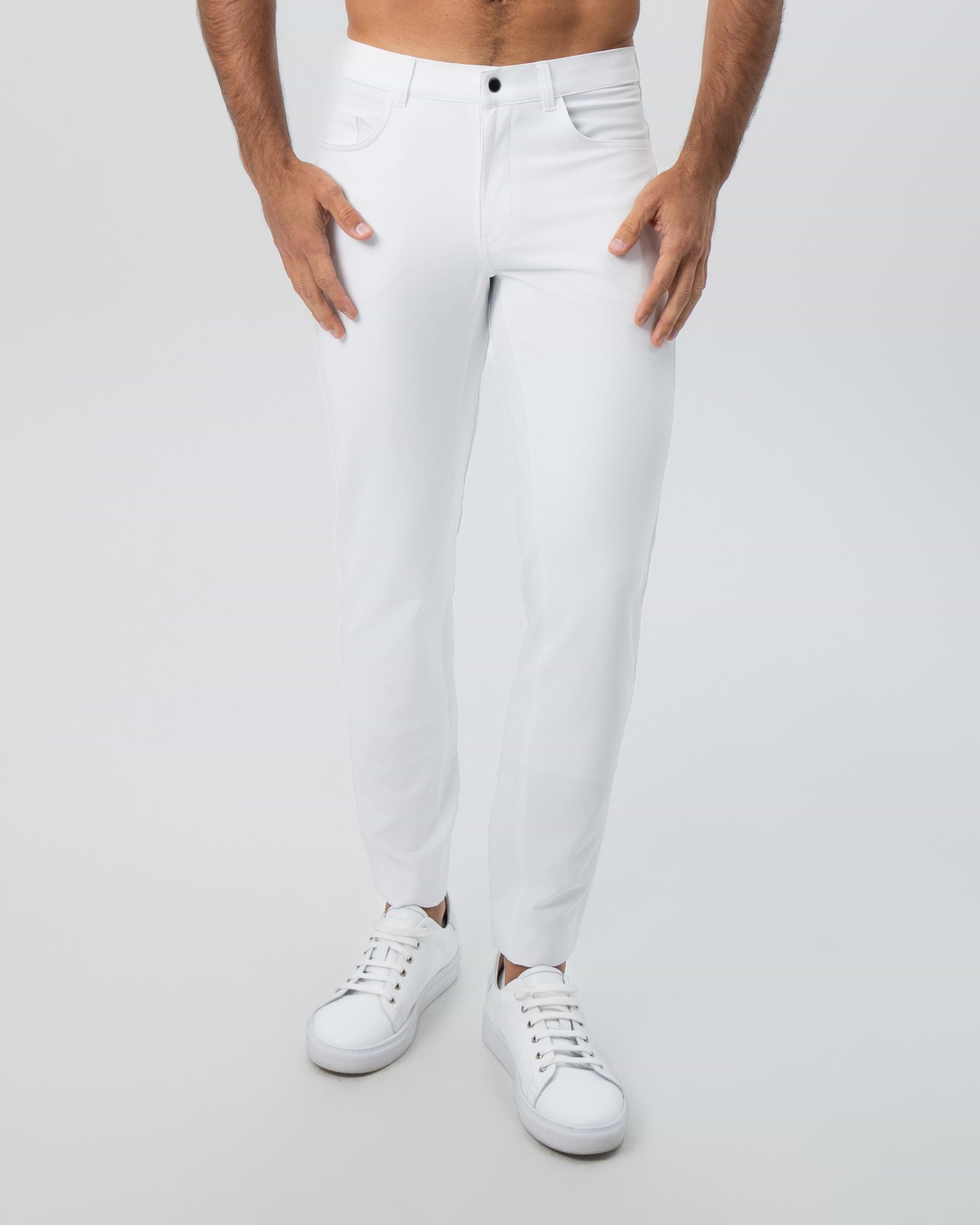 Athletic Fit Stretch Tech Chino - White